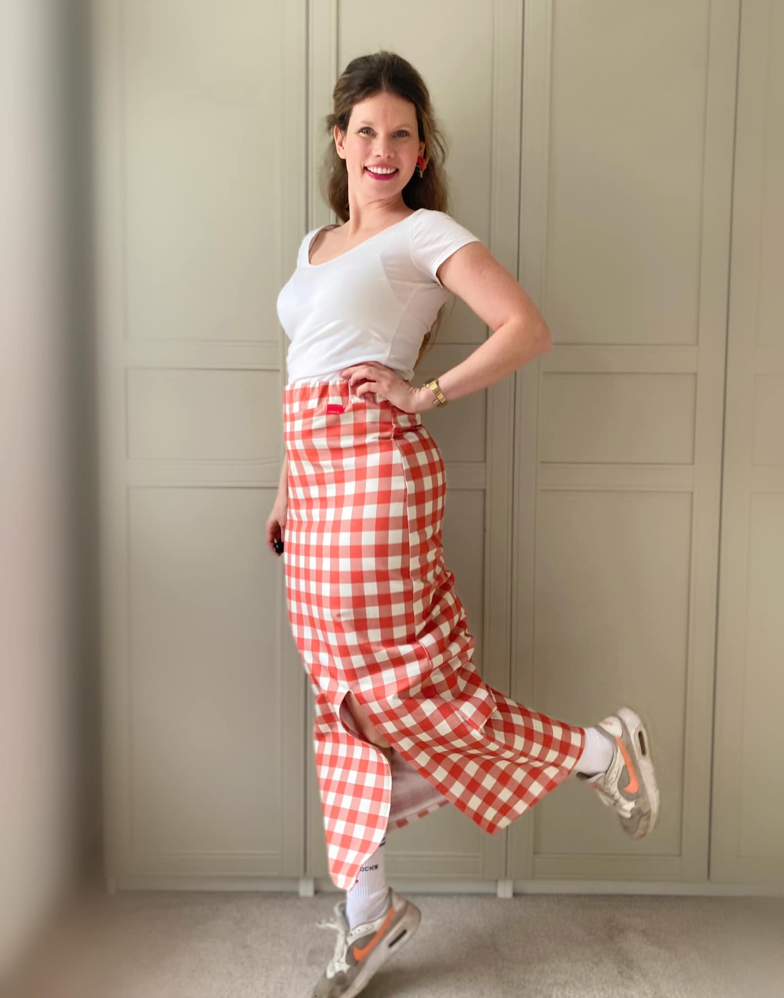 Bio Webware Stoff  -  Osterkaro Breit  - Deinki, Kariert, blau, 100% Bio-Baumwolle