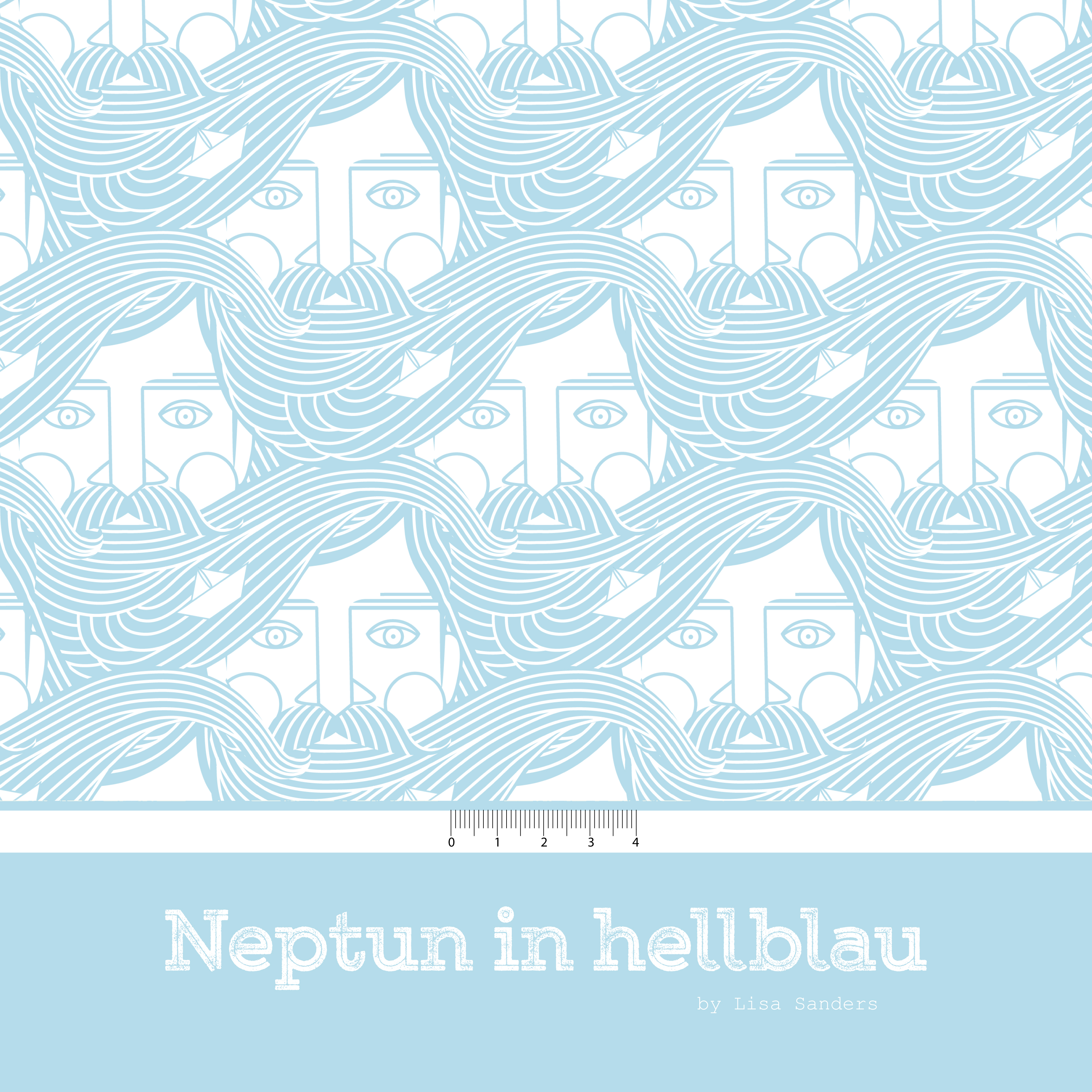 Bio Stoff  -  Neptun hellblau