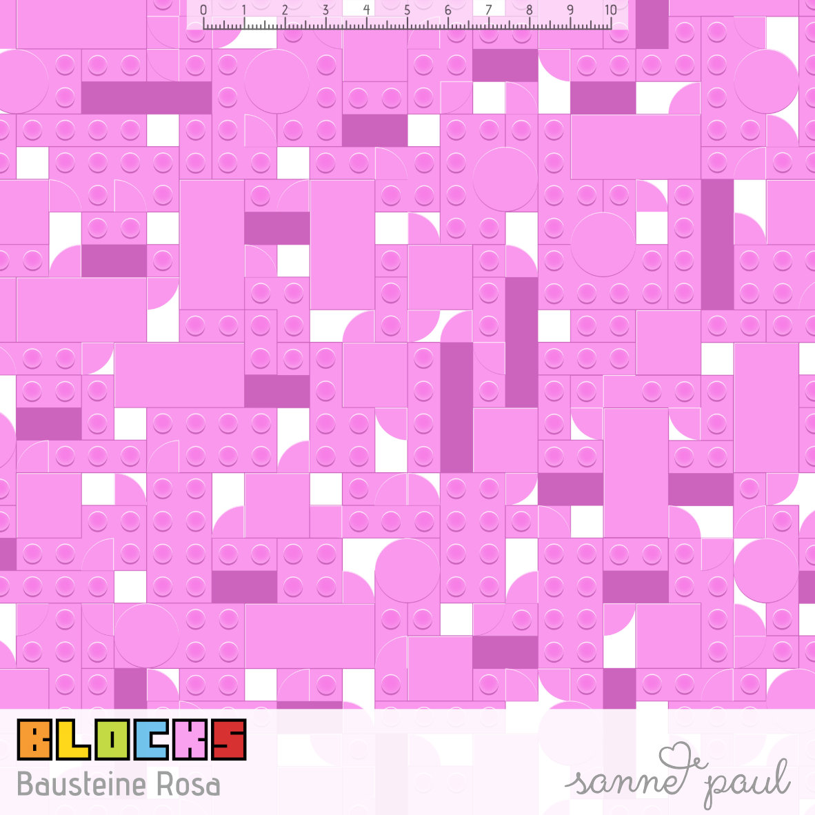 Bio Webware Stoff - Blocks Bausteine - SannePaul, rosa, 100% Bio-Baumwolle Bio Webware Stoff - Blocks Bausteine - SannePaul, rosa, 100% Bio-Baumwolle