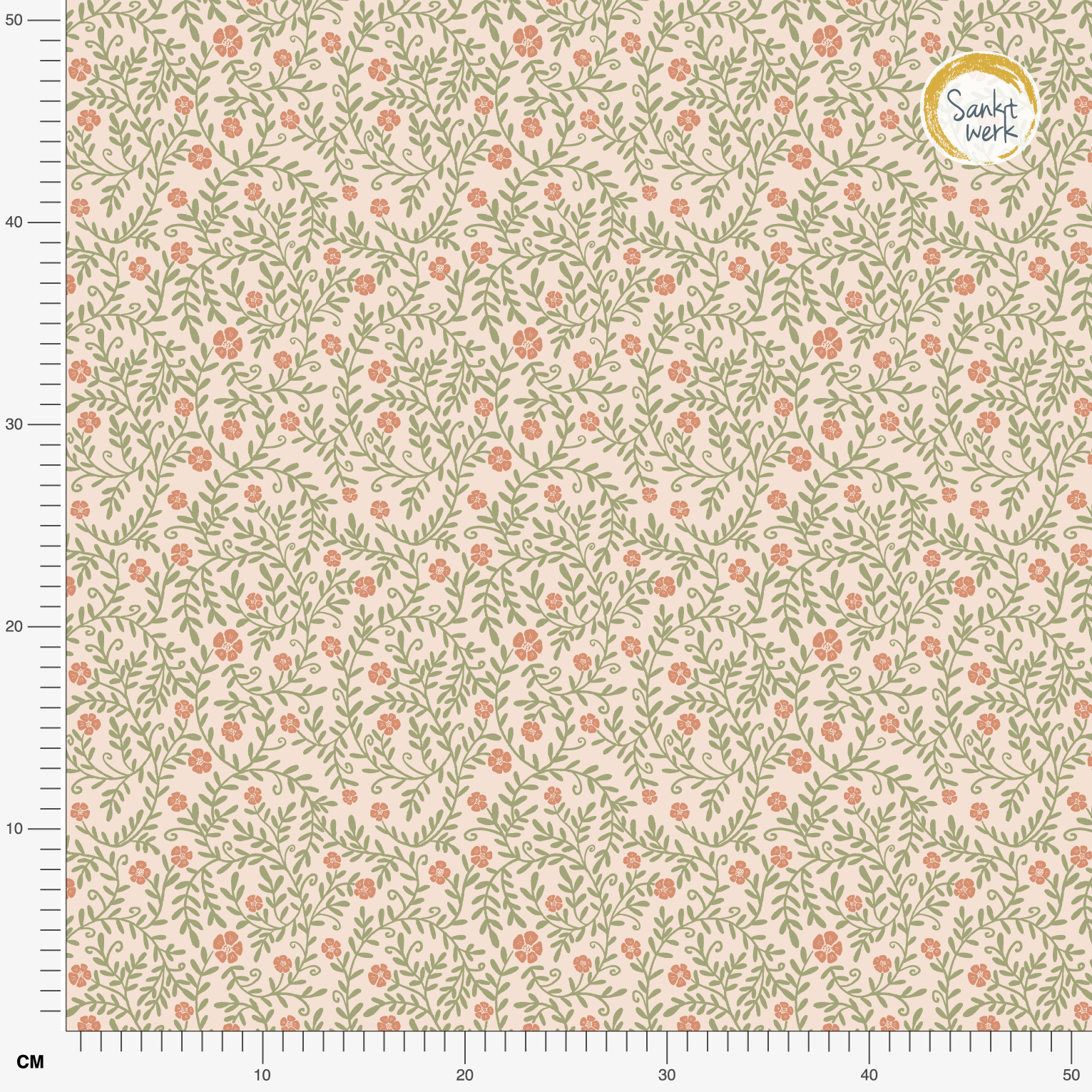 Organic fabric - Fleuron