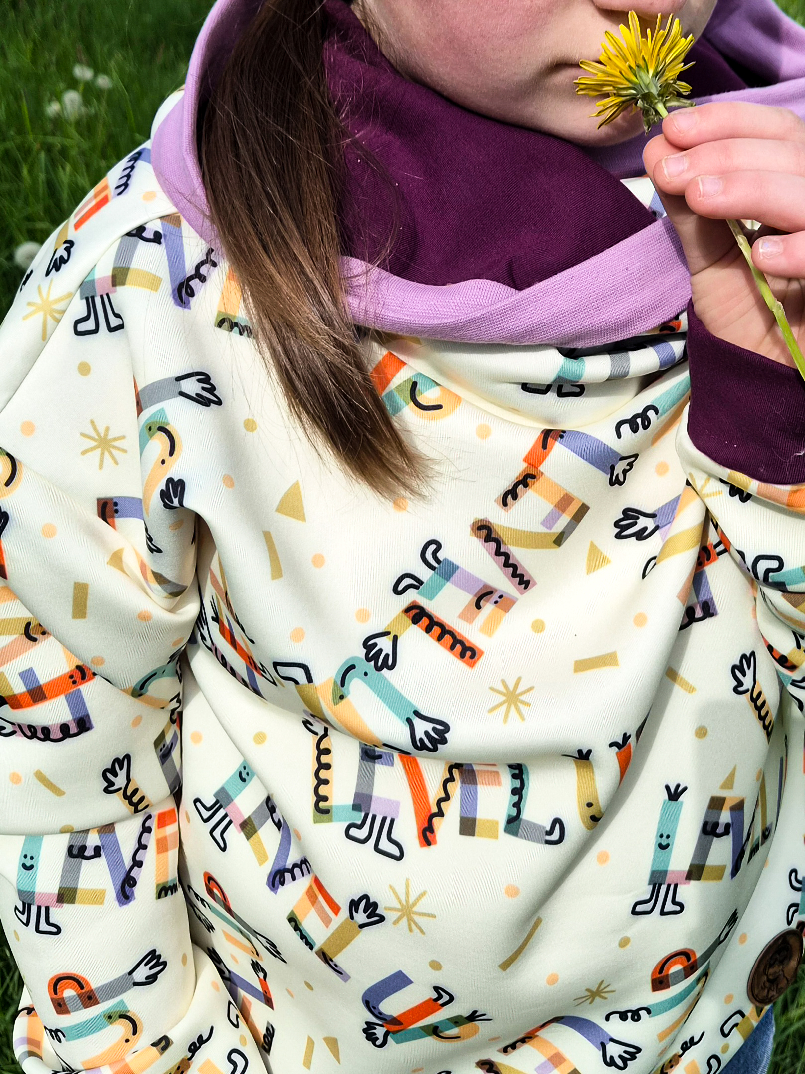Organic fabric -  Kids Day Level Up multicolor