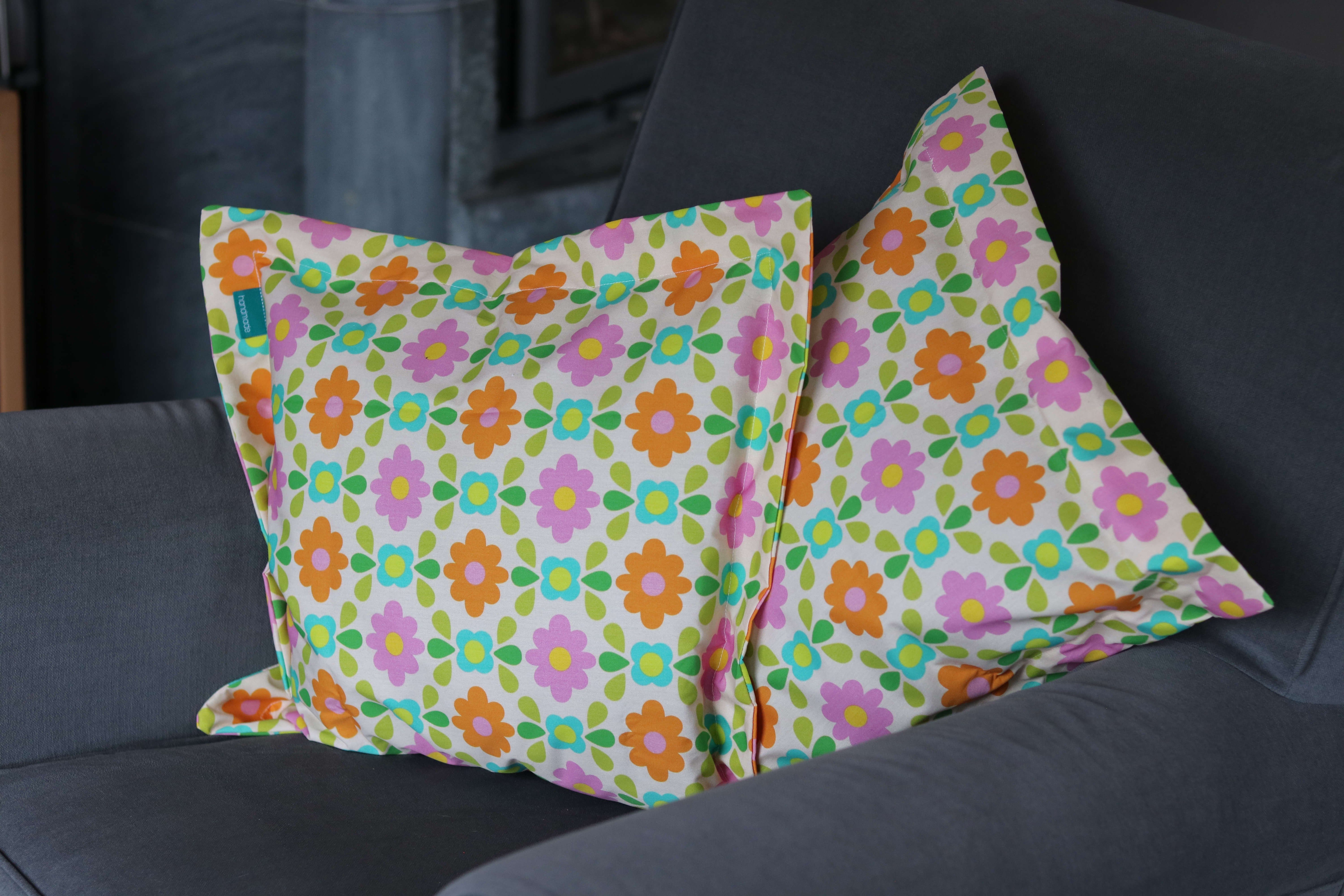 Organic Fabric - Floretta yellow