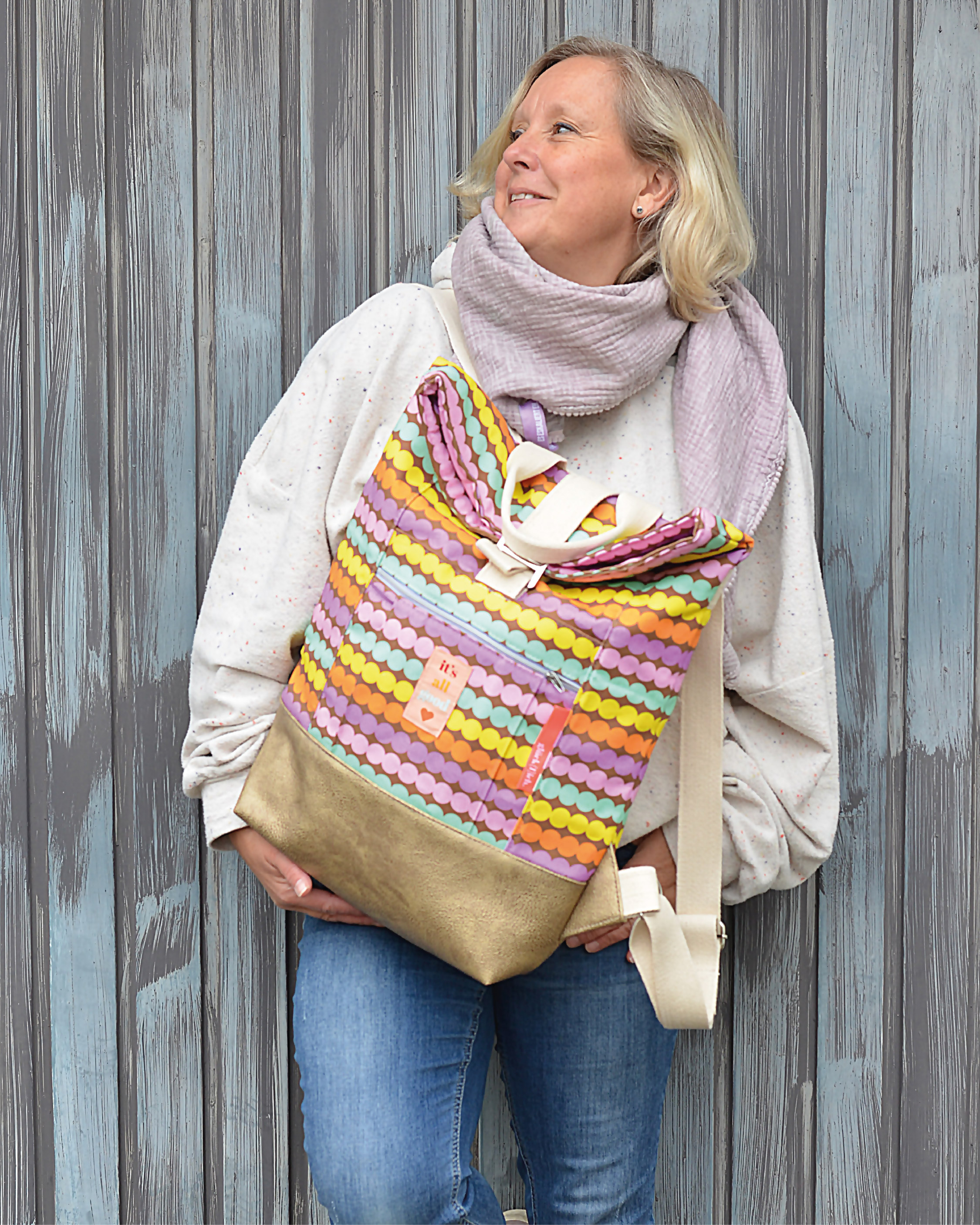 Organic Fabric - Bumsda orange