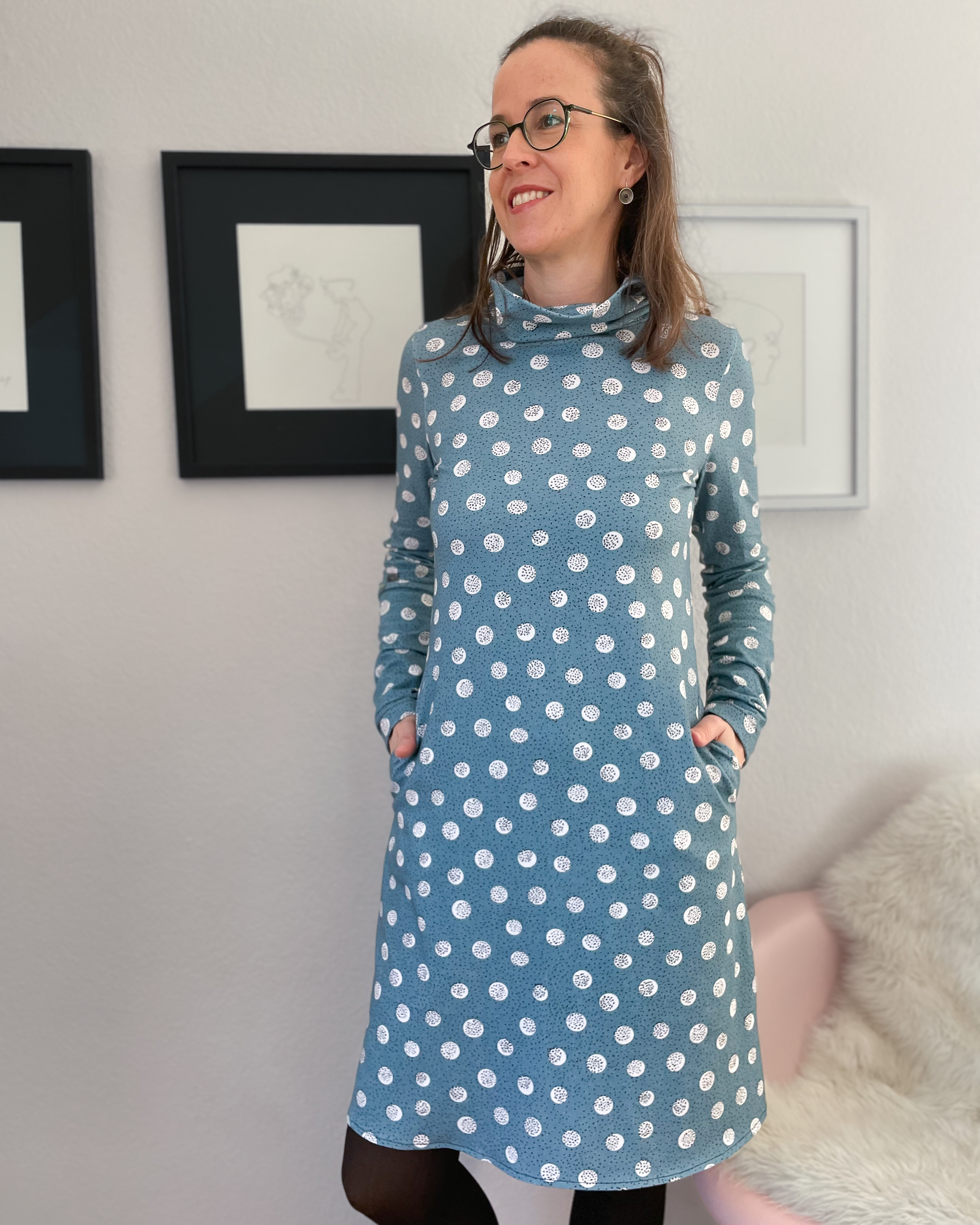 Bio Stoff  -  Tausend Tupfen pink