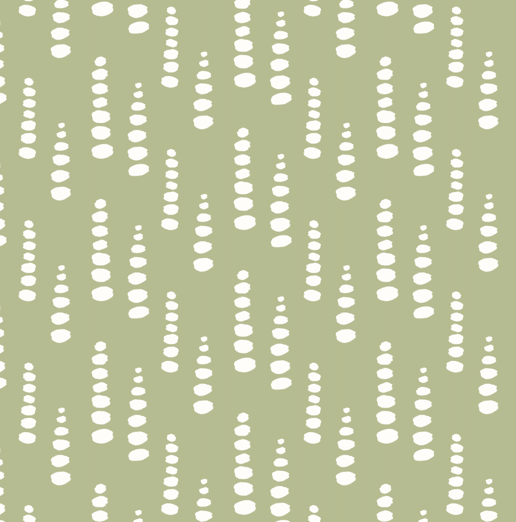 Bio Stoff  - Punkteregen grün