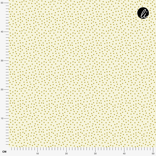 Organic fabric - Sommerpunkte green