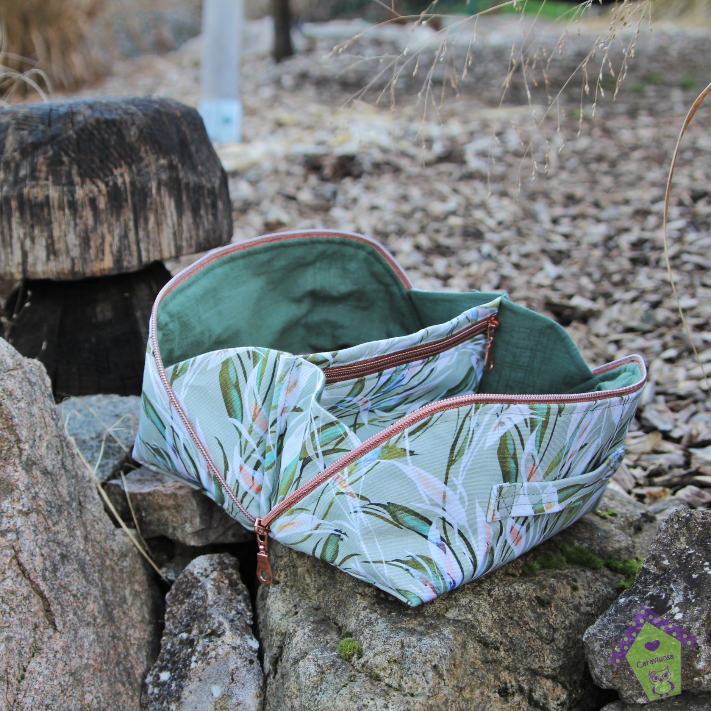 Bio Stoff - Summerleaves Olive von Kristin Tessen in grün