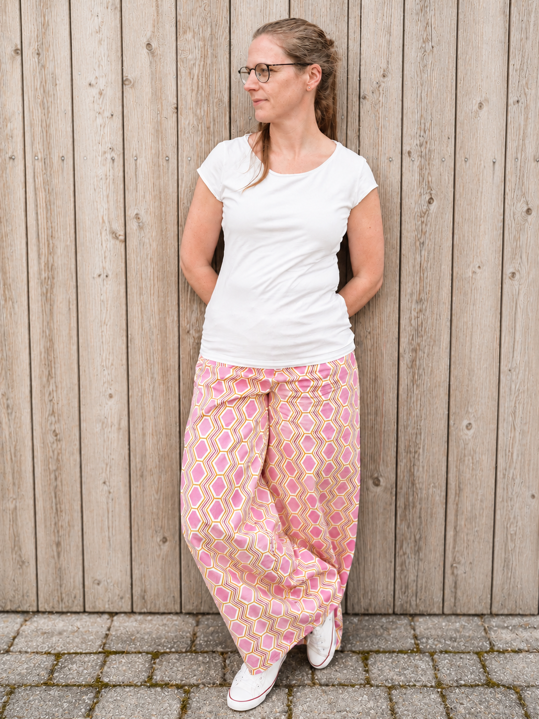 Organic fabric - Ekke pink