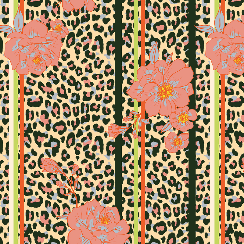 Bio Stoff  -  LeoFlower rosa