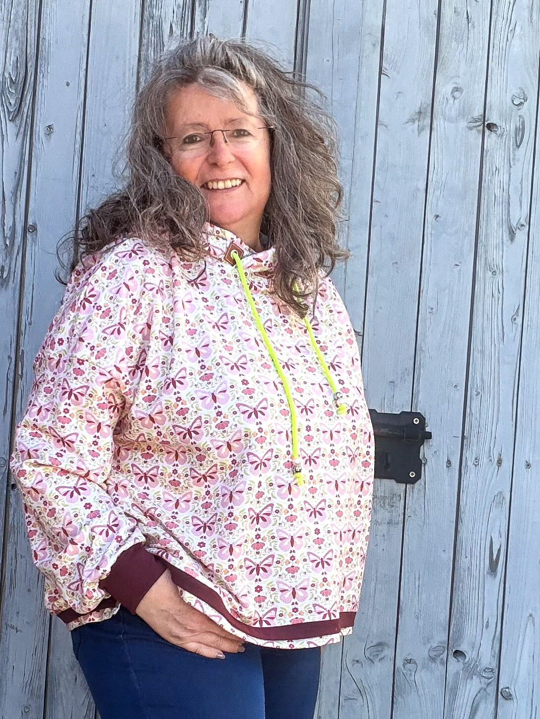 Bio Stoff  -  Butterfly Garden Falterreigen orange