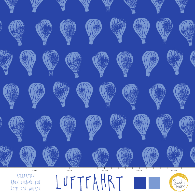 Bio Stoff - Luftfahrt von Sanktwerk in blau