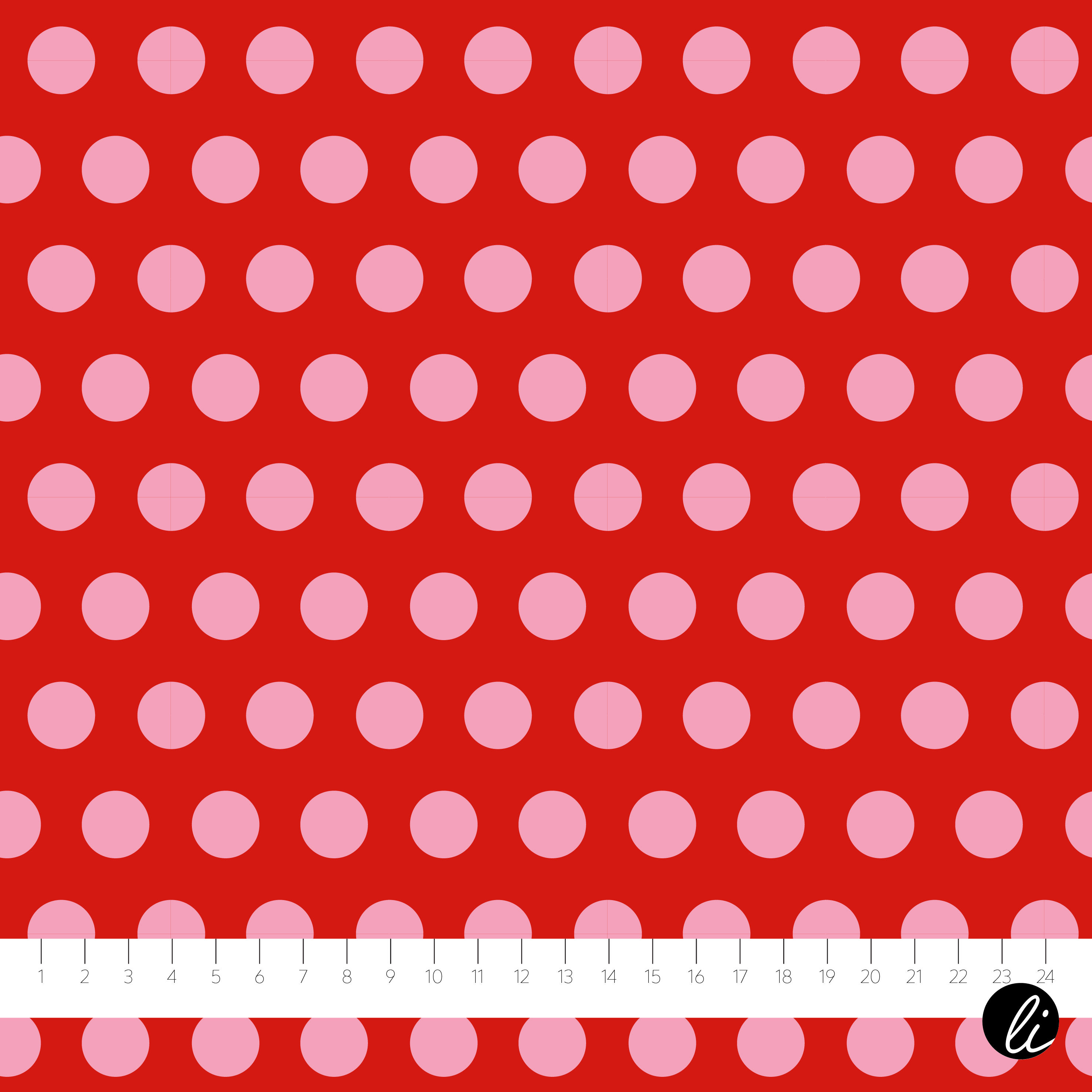 Bio Stoff - Polka Dots Rot von Andrea Liesert in rot