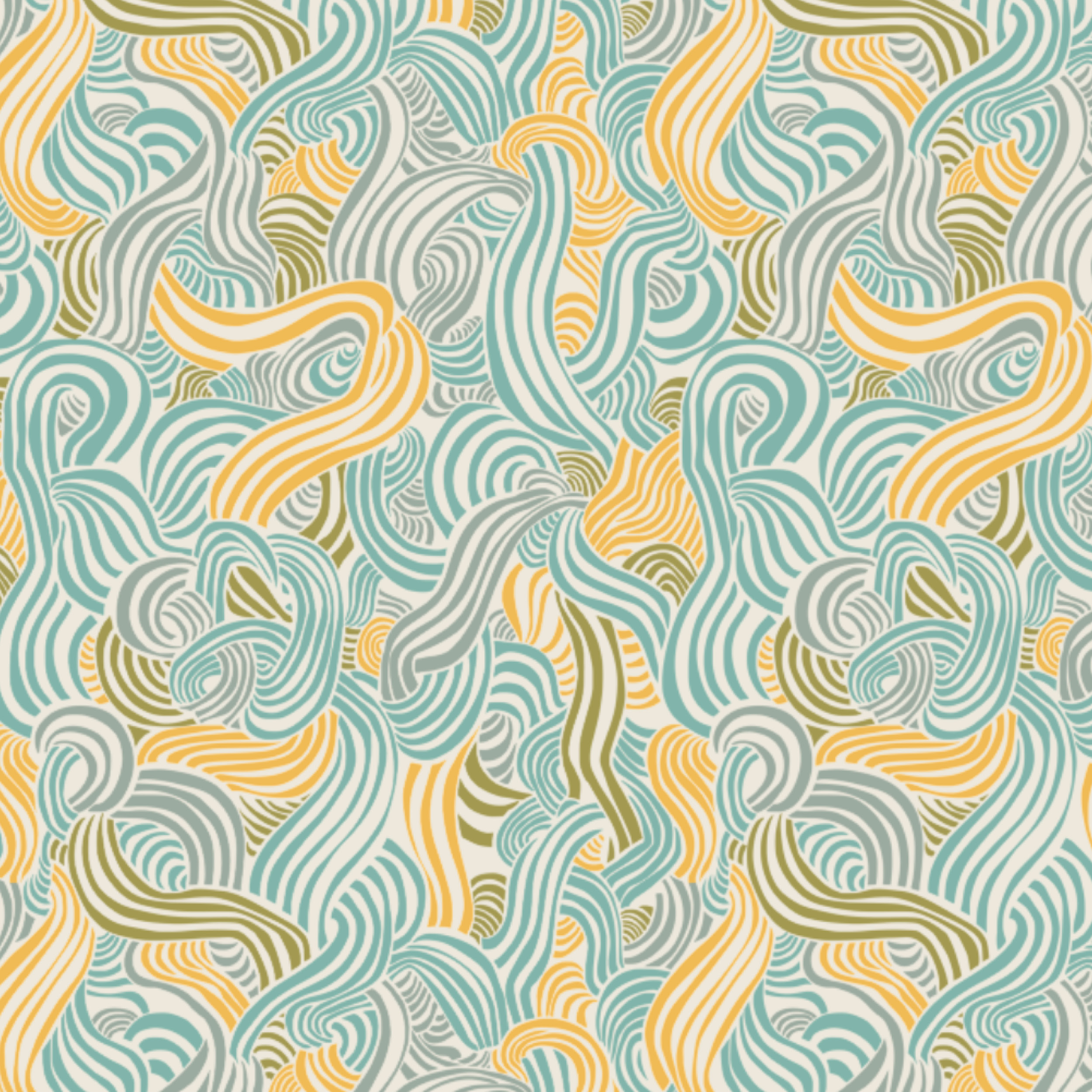 Scuba Stoff  -  Zebra Frisky Stripes mint, gelb