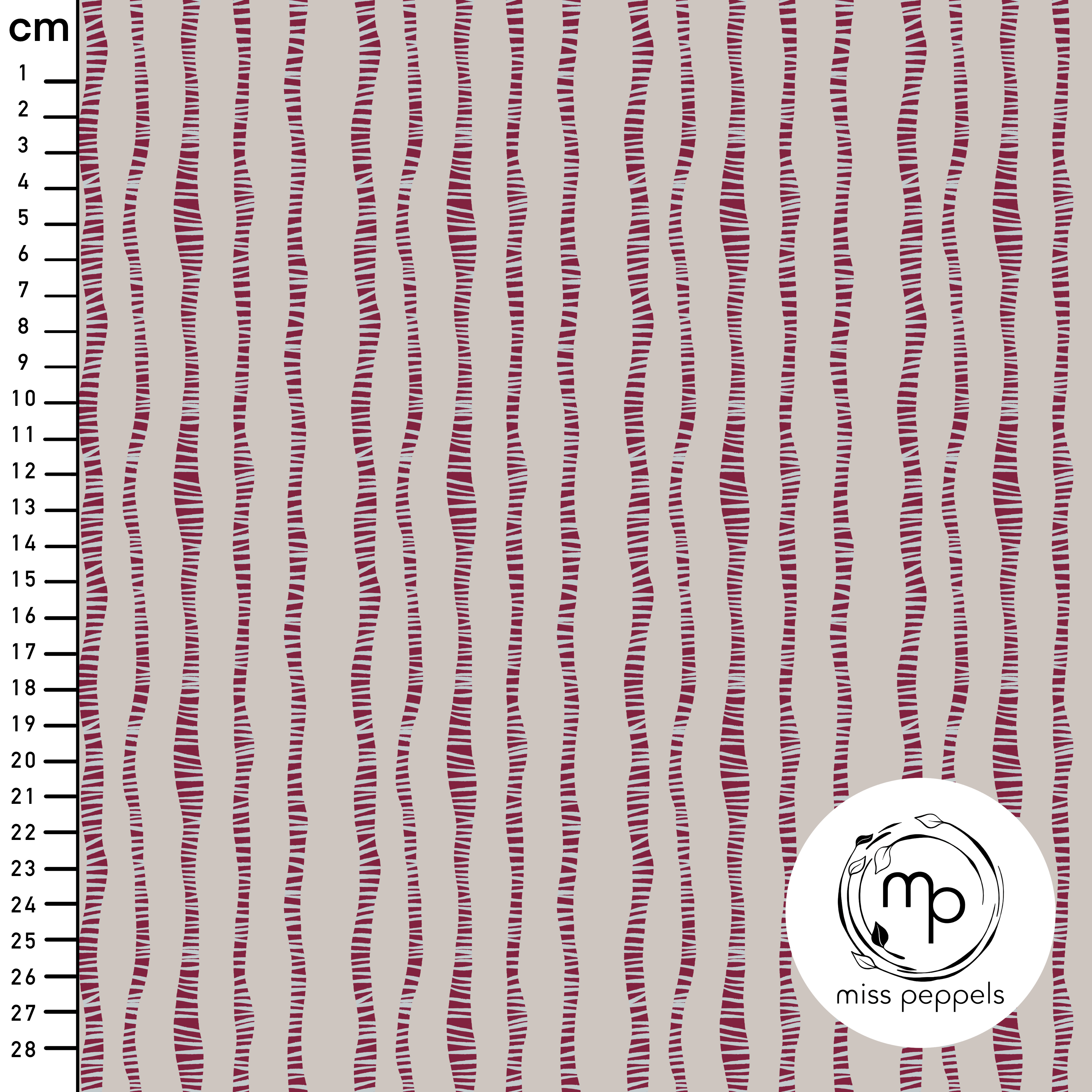 Organic Fabric - Cord Stripe beige