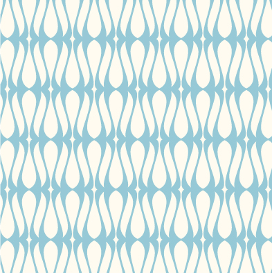 Organic fabric -  Ornament Vintage turquoise