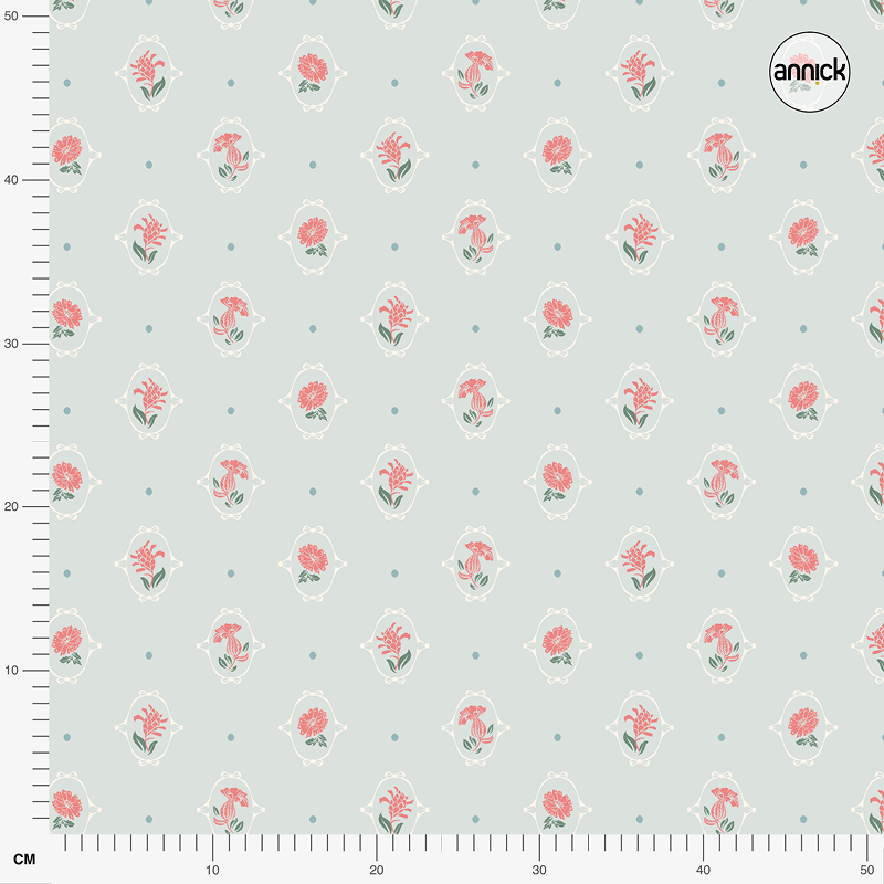 Bio Stoff  -  Botanical Cottage Floret mint