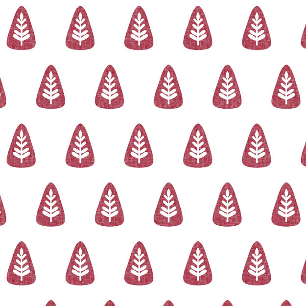 Organic fabric - Scandi Tannen red - misspeppels