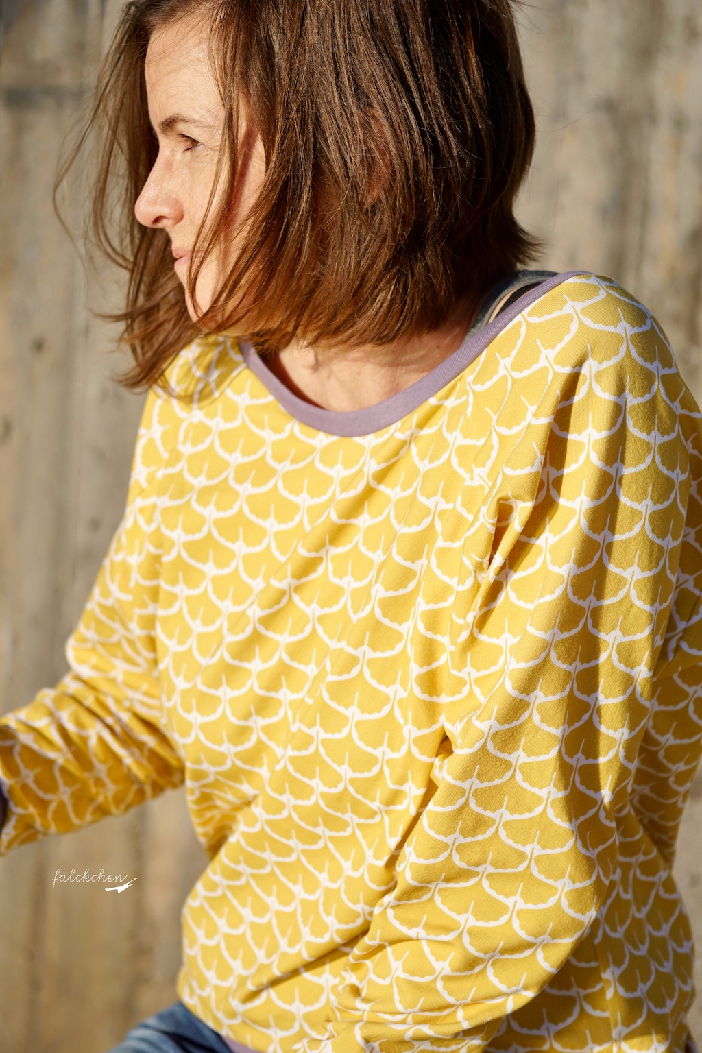 Bio Stoff  -  Ginko gelb