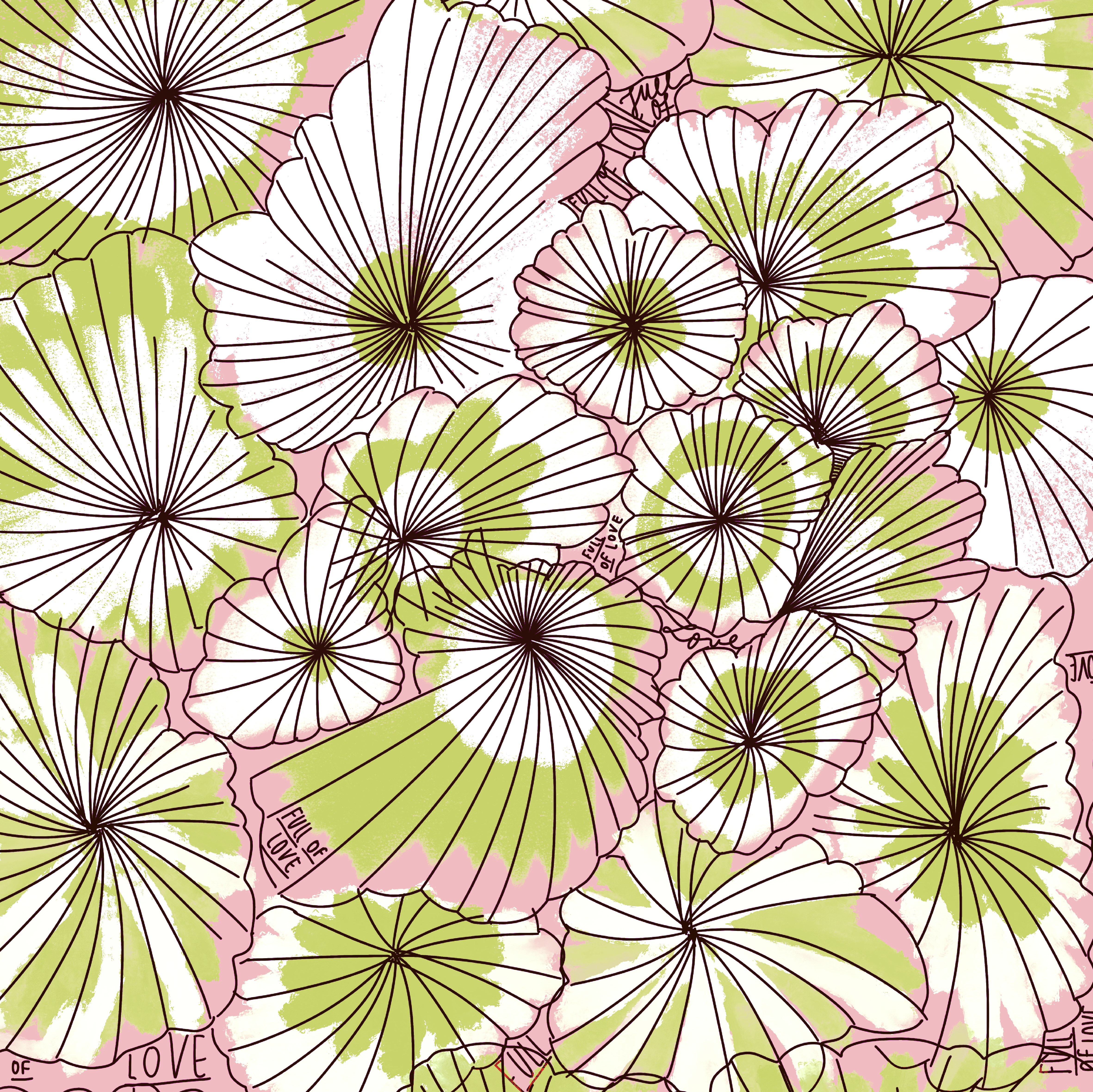 Organic fabric  - Green Love