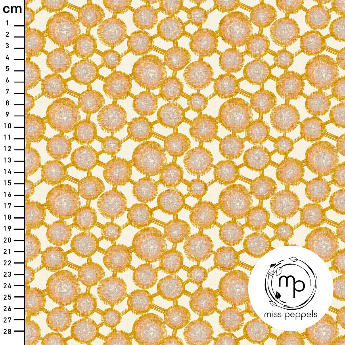 Bio Fabric - Pom Pom small, orange