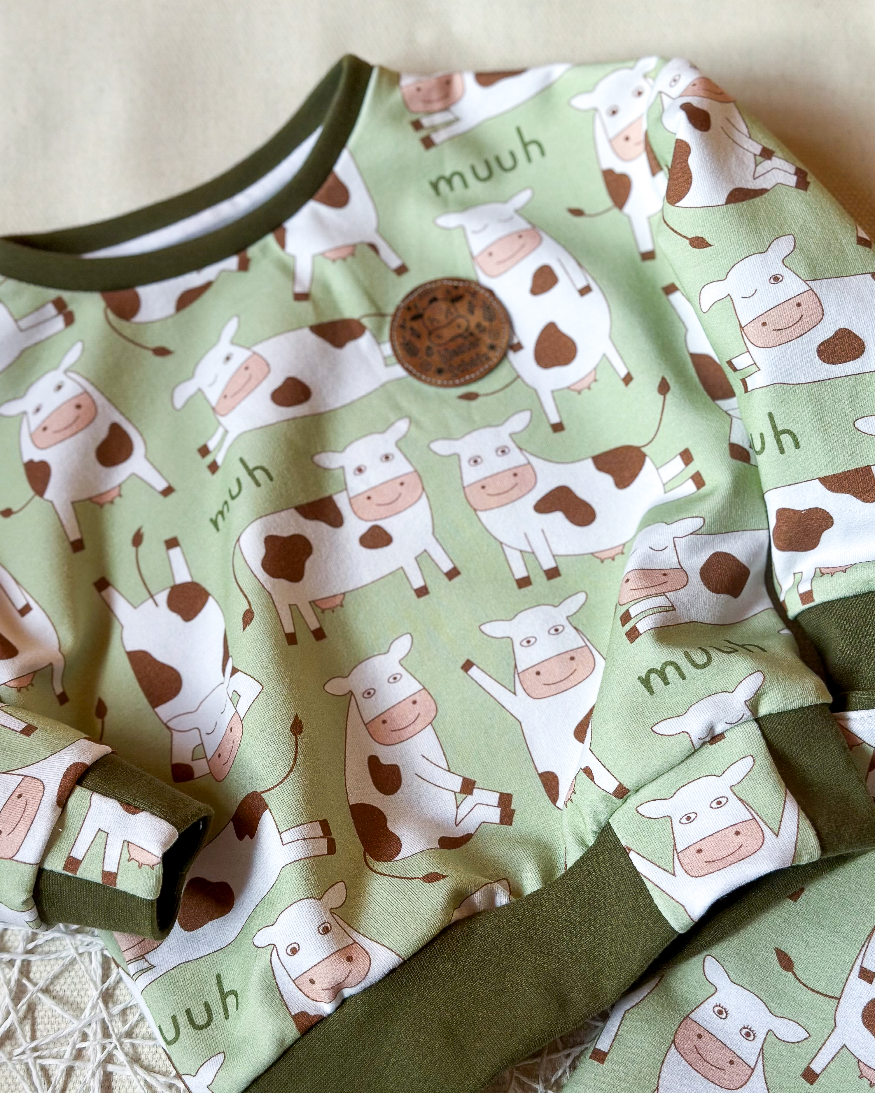 Organic fabric - Die Kuh macht Muh