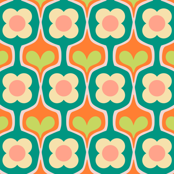 Organic fabric  - Kokkolores blue