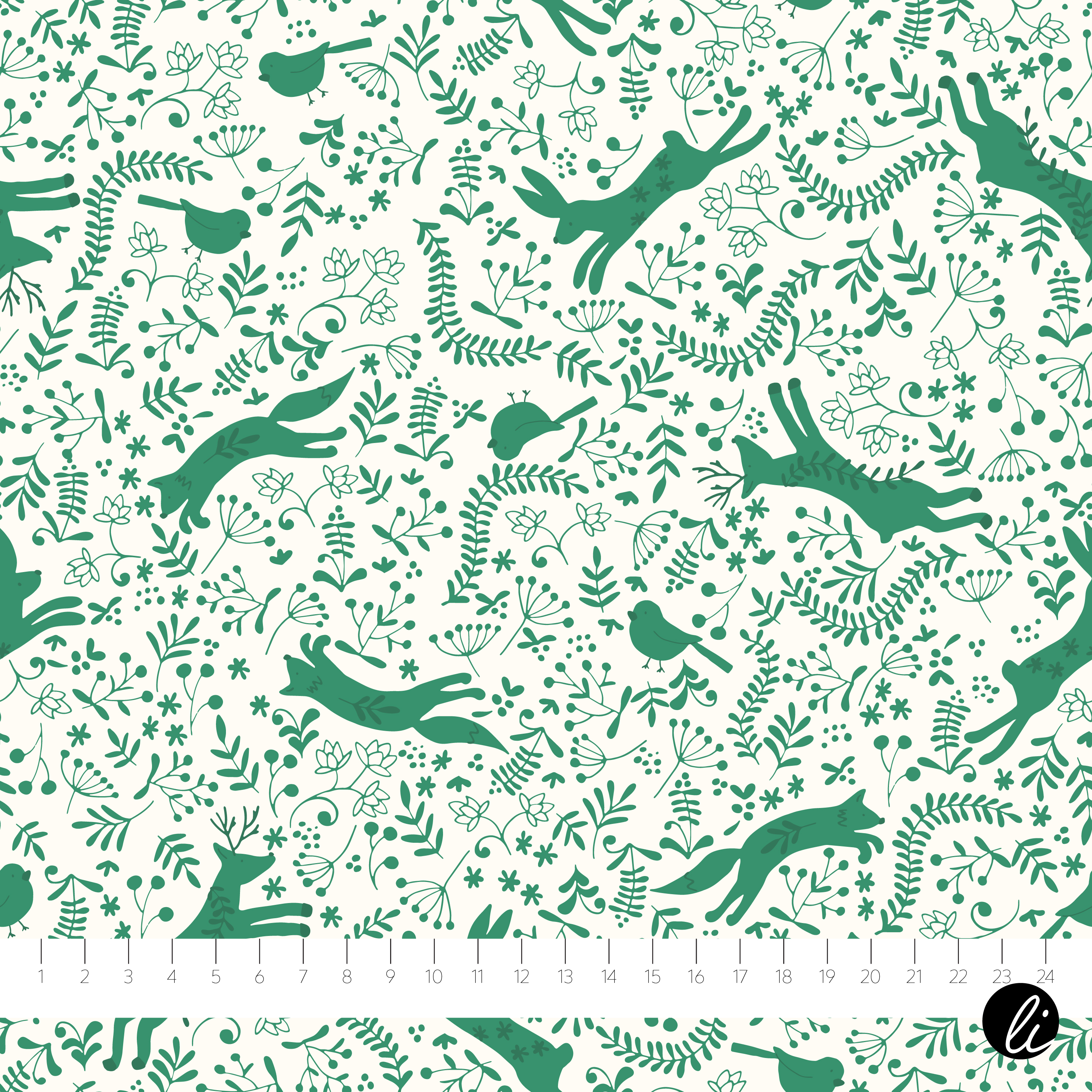 Bio Summersweat Stoff - Colorful Christmas Waldtiere Grün - AlexandraLiesert, Winter, Tiere, grün, Breite 150 cm Bio Summersweat Stoff - Colorful Christmas Waldtiere Grün - AlexandraLiesert, Winter, Tiere, grün, Breite 150 cm