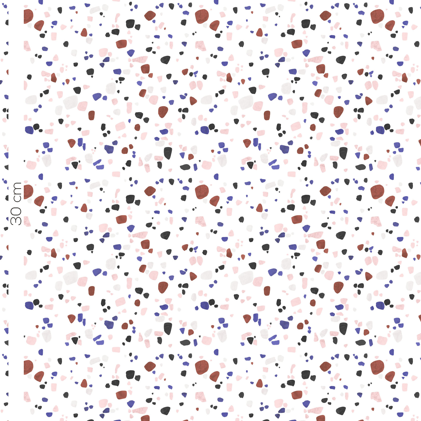 Organic fabric  -  Terrazzo Style snow 