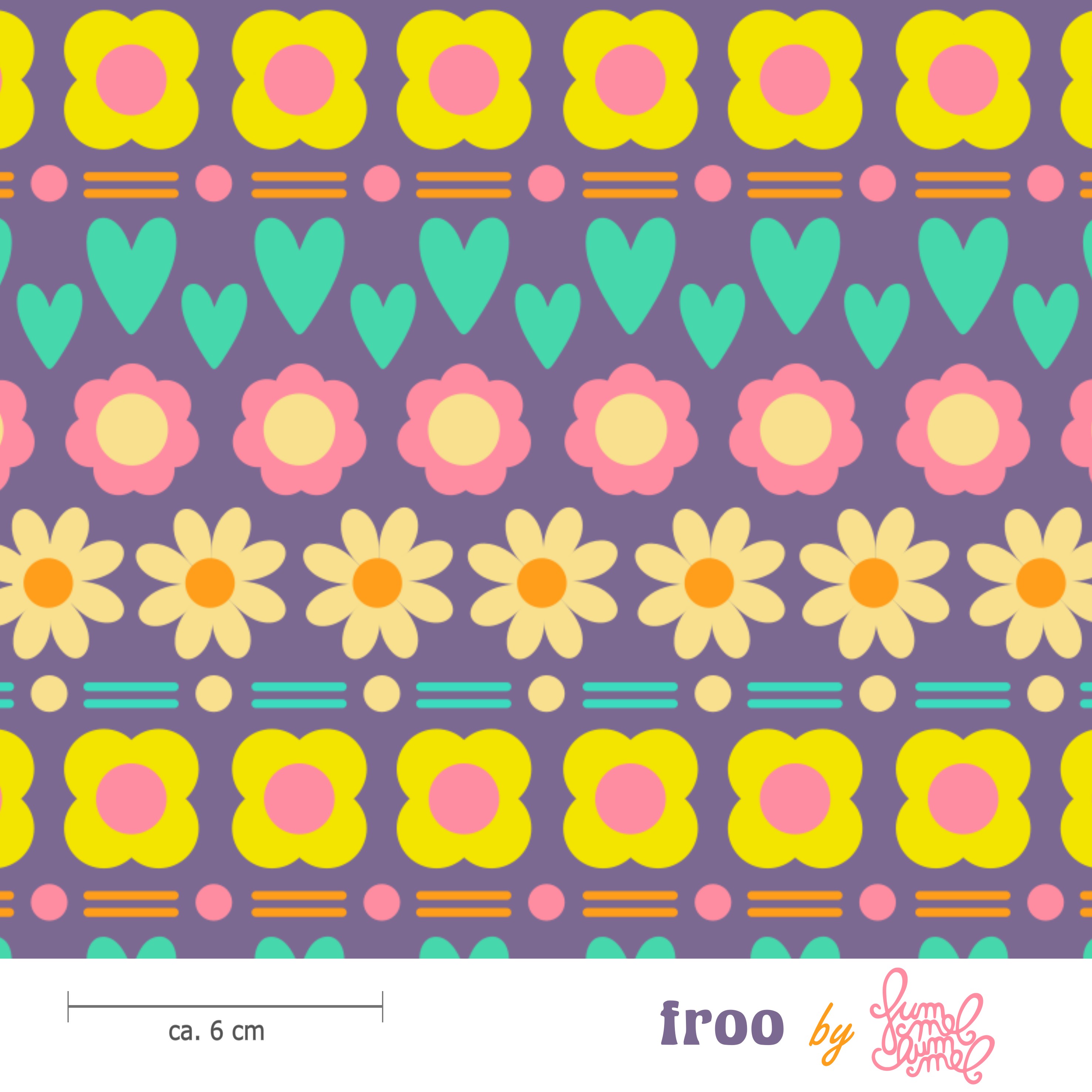 Bio Stoff - Froo Lila von Fummelhummel in lila