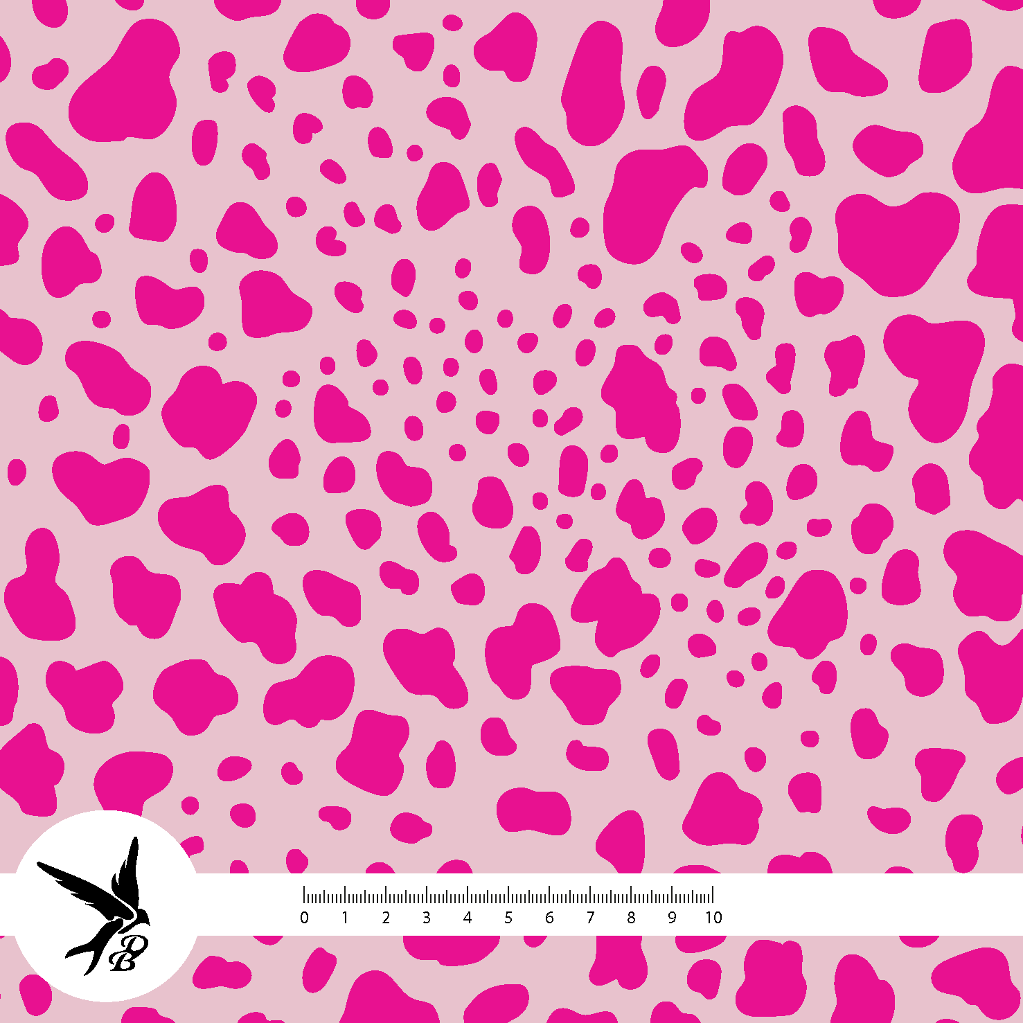 Bio Stoff - Wild Pattern Animalprint Pink von Daniela Bonn in pink