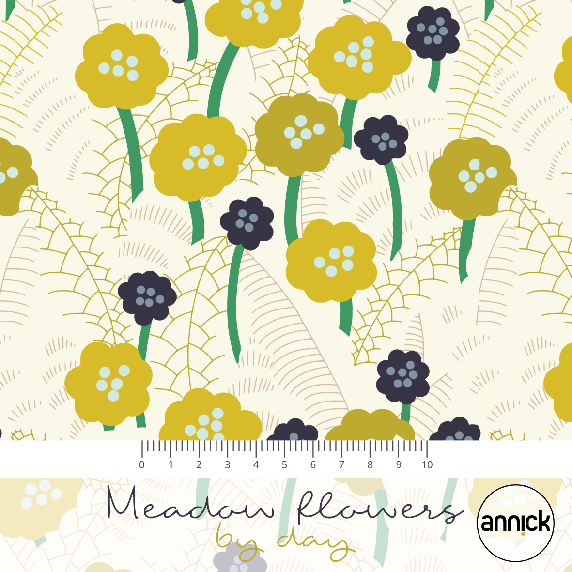 Bio Webware Stoff - Meadow Flowers by Day - Annick, Floral & Blumen, Abstrakt, gelb, 100% Bio-Baumwolle Bio Webware Stoff - Meadow Flowers by Day - Annick, Floral & Blumen, Abstrakt, gelb, 100% Bio-Baumwolle