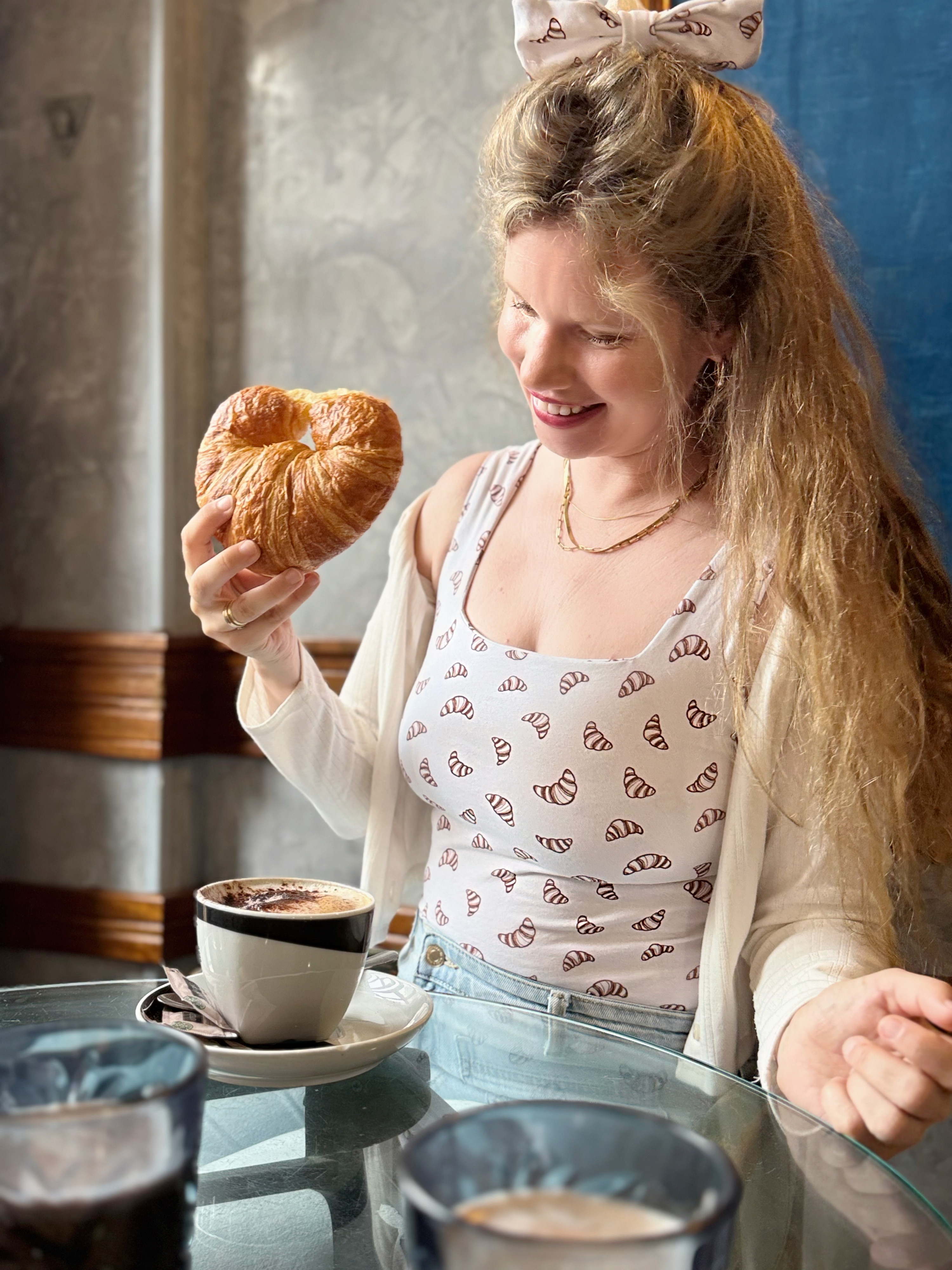 Bio Stoff  - Bonjour Croissants braun