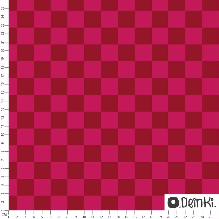 Bio Webware Stoff - Schachbrett pink - Deinki, bunt, kariert, 100% Bio-Baumwolle Bio Webware Stoff - Schachbrett pink - Deinki, bunt, kariert, 100% Bio-Baumwolle