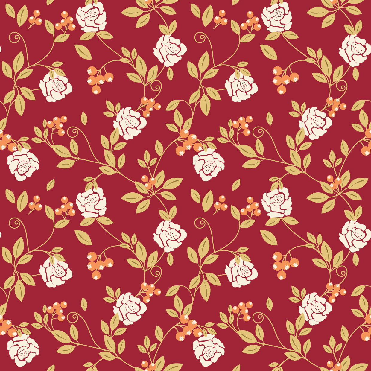 Bio Webware Stoff - Kletterrose Scarlet - EviRoiderDesign, Floral & Blumen, rot, 100% Bio-Baumwolle Bio Webware Stoff - Kletterrose Scarlet - EviRoiderDesign, Floral & Blumen, rot, 100% Bio-Baumwolle