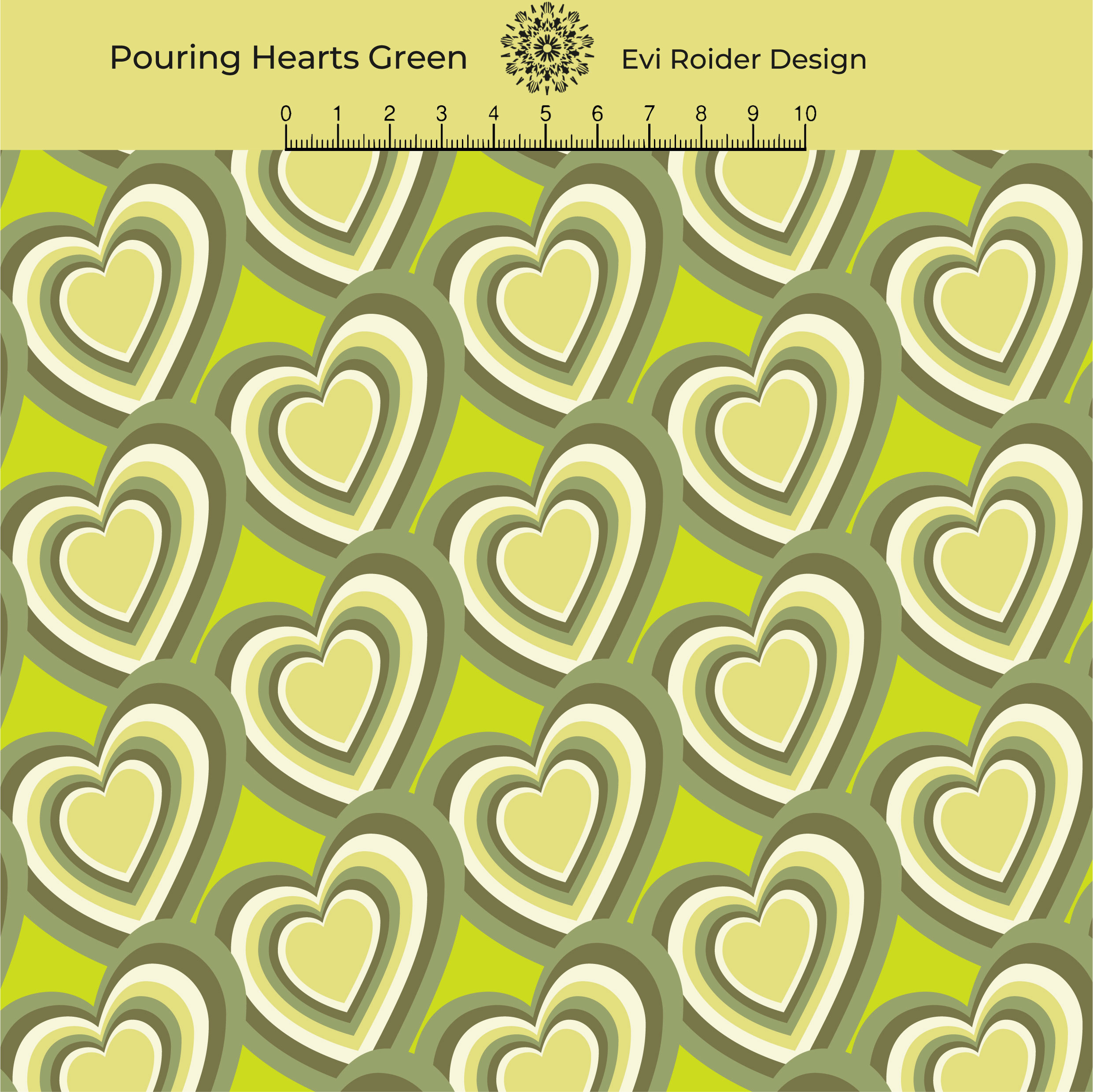 Pouring Hearts Green