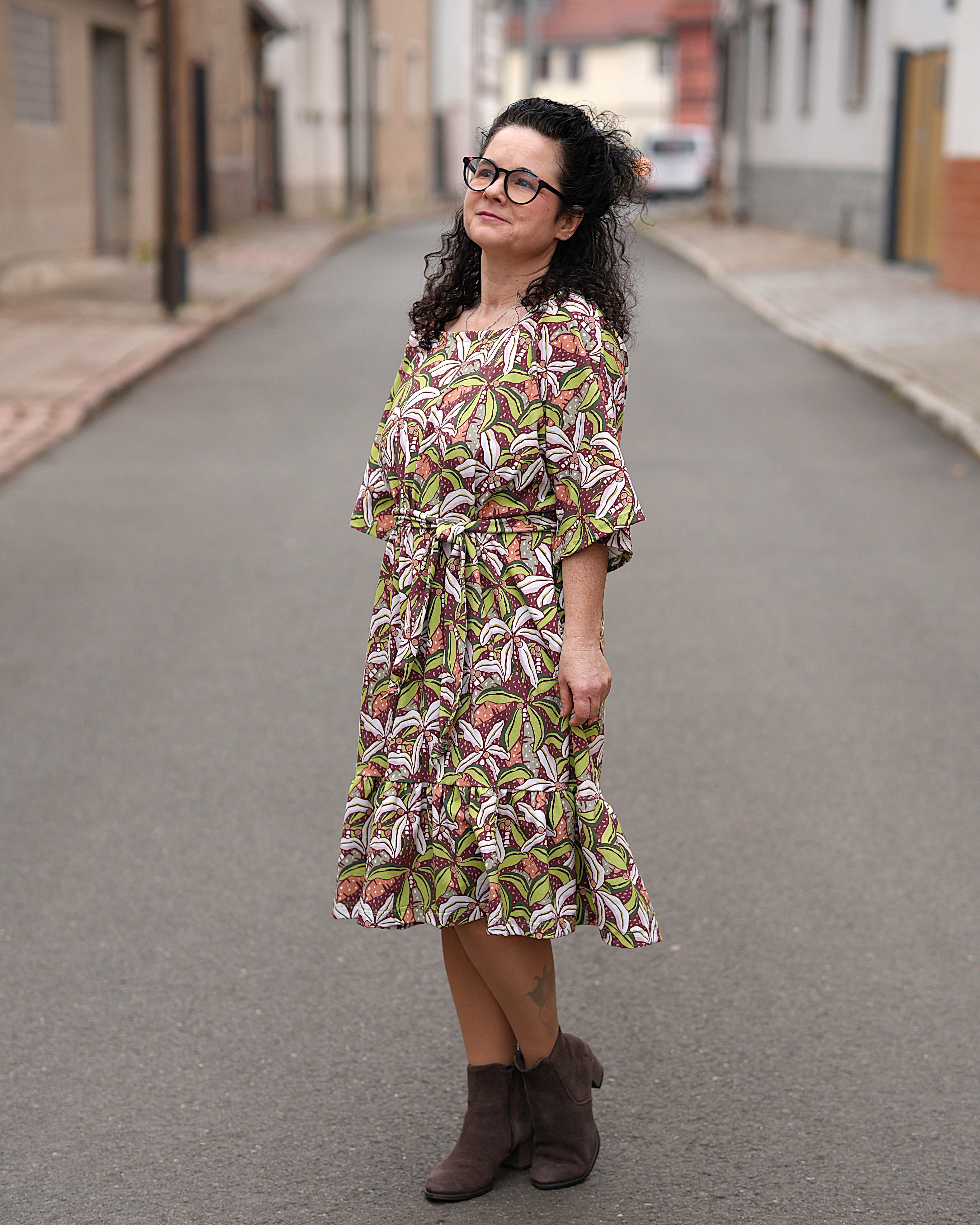 Bio Stoff  - Neo Tropica Palmen hellgrün