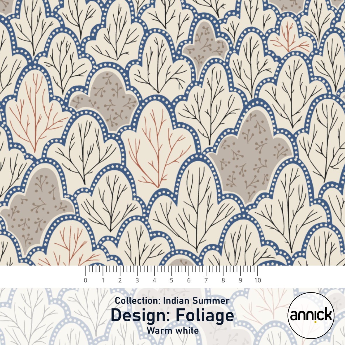 Bio Webware Stoff - Indian Summer Foliage Warm White - Annick, Herbst, Abstrakt, weiß, Bäume & Palmen, 100% Bio-Baumwolle Bio Webware Stoff - Indian Summer Foliage Warm White - Annick, Herbst, Abstrakt, weiß, Bäume & Palmen, 100% Bio-Baumwolle