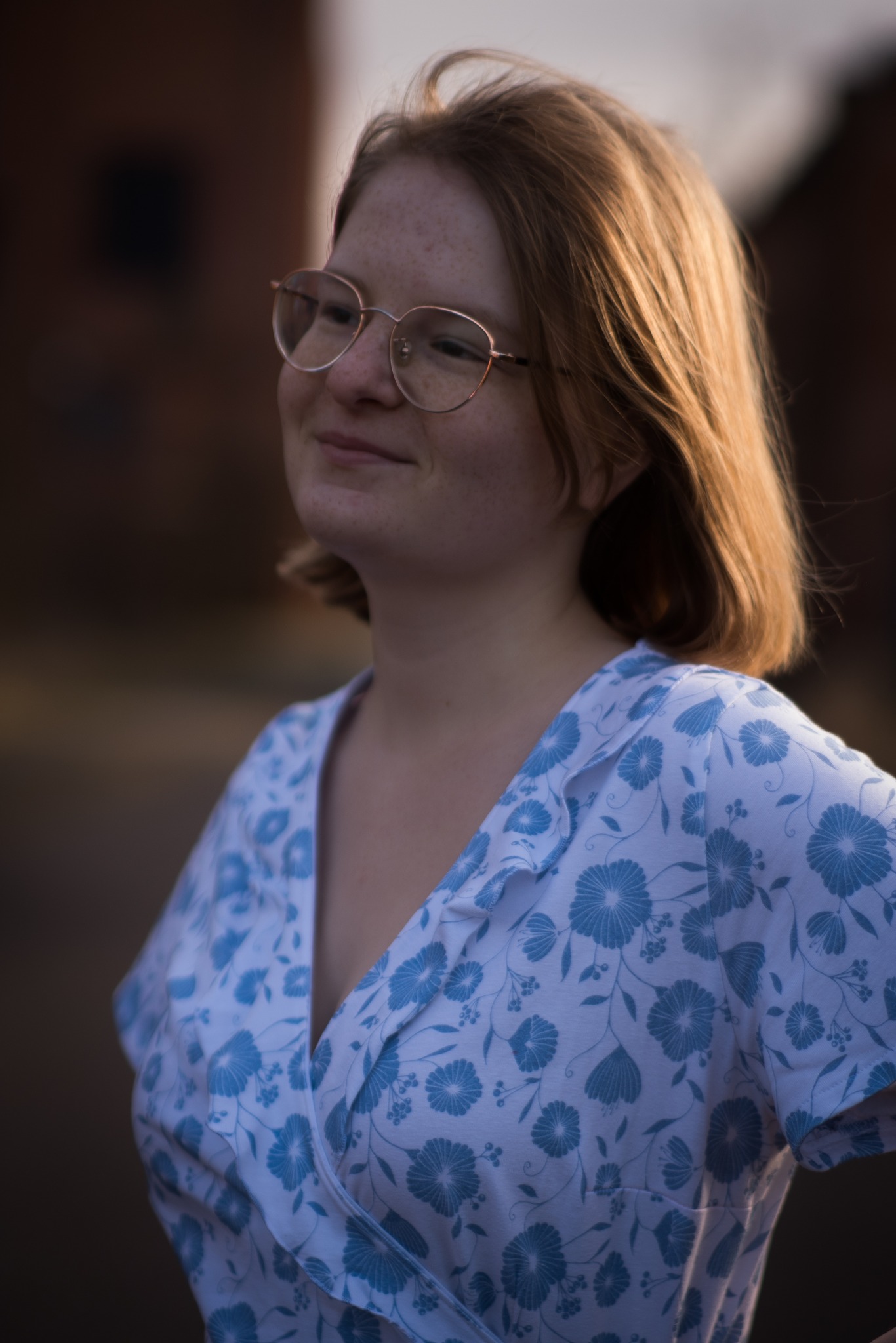 Bio Webware Stoff  -  Blumenranke  - LisaSanders, Floral & Blumen, Blätter & Ranken, blau, weiß, 100% Bio-Baumwolle