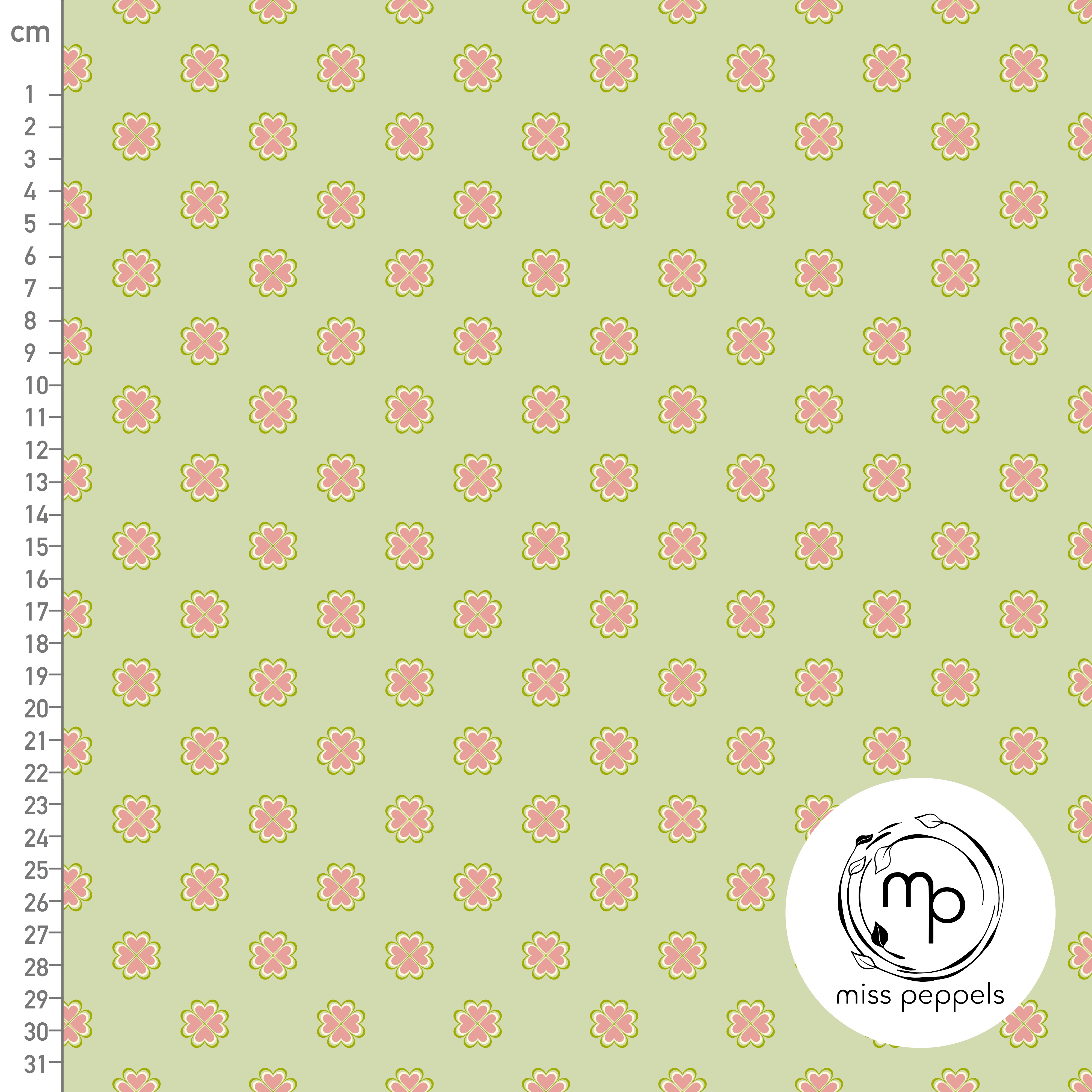 Bio Stoff  - Glück grün - misspeppels, grün, Punkte