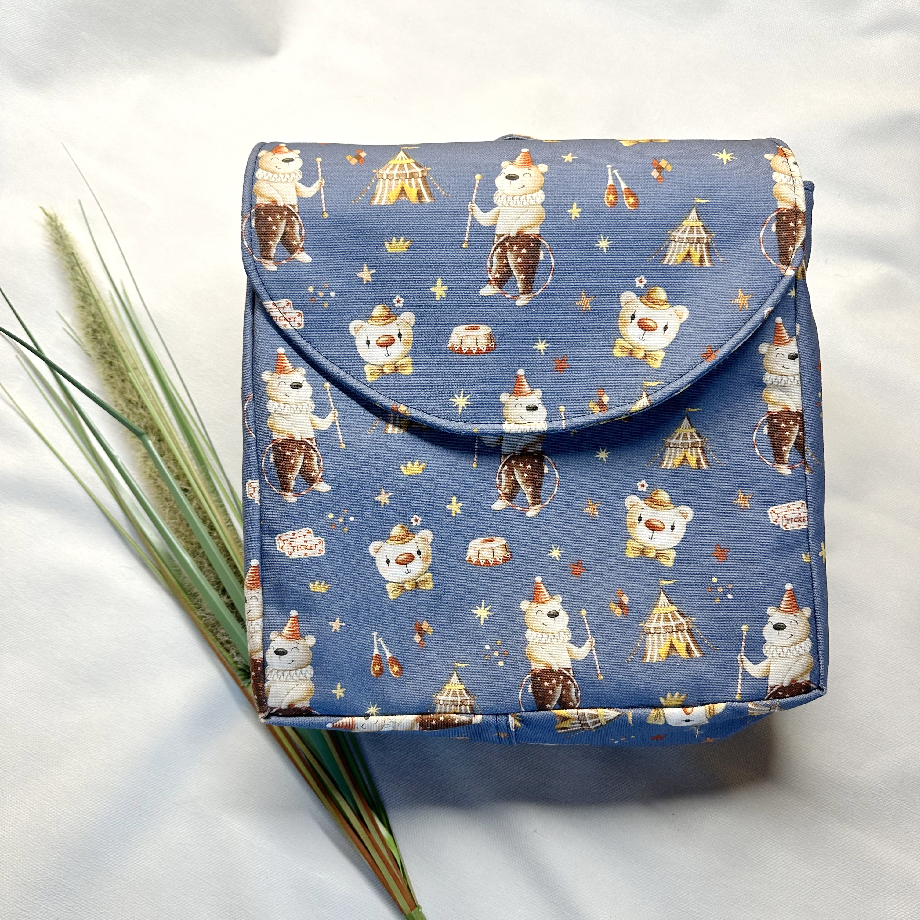 Organic fabric - Vintage Circus Manege cream