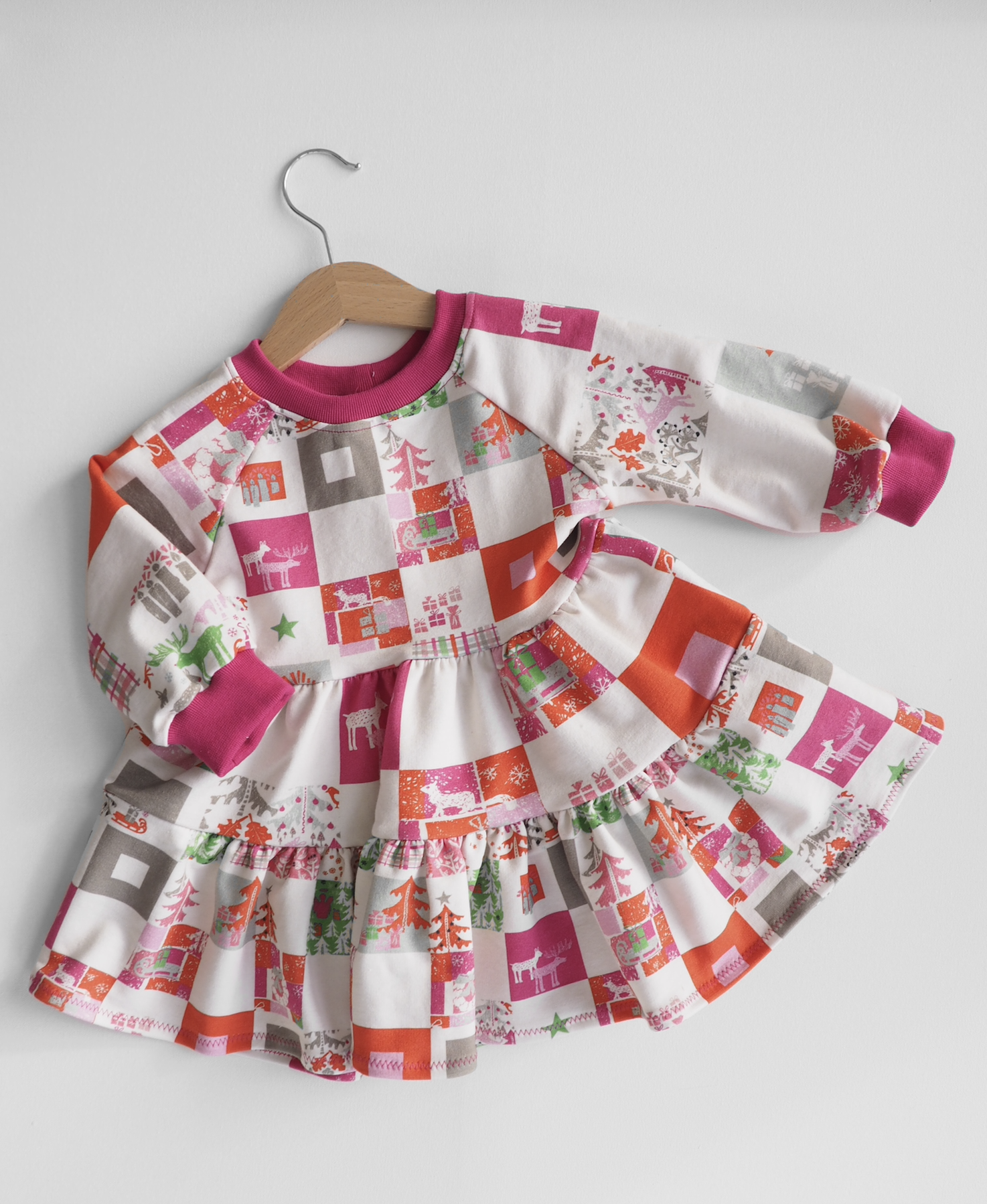 Bio Stoff - Colorful Christmas Patchwork 