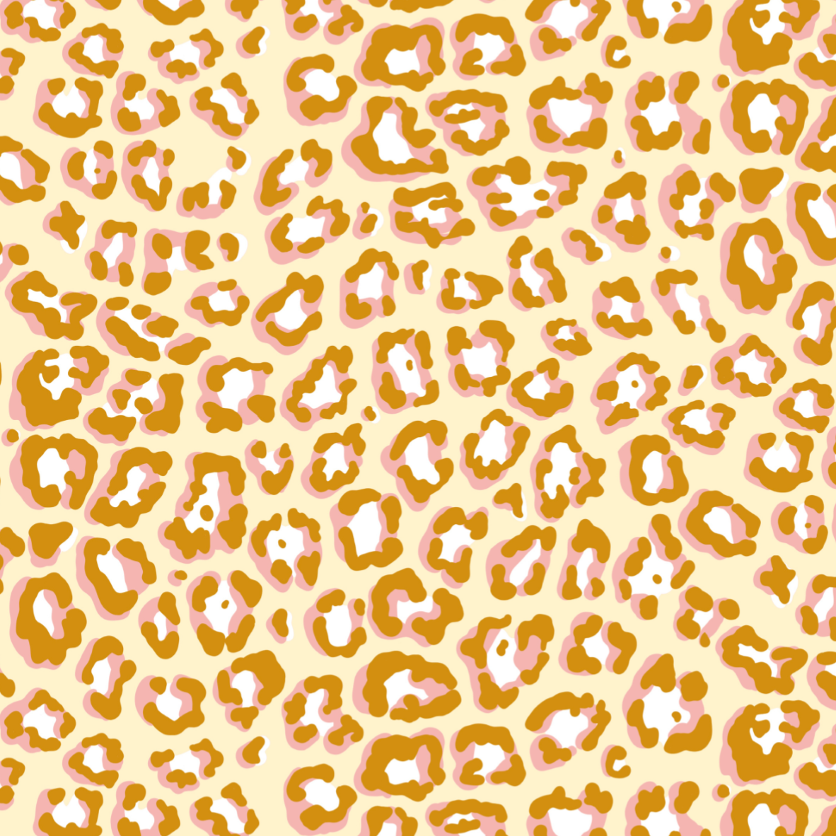 Organic fabric - Safari Luxe Leoprint yellow, ochre