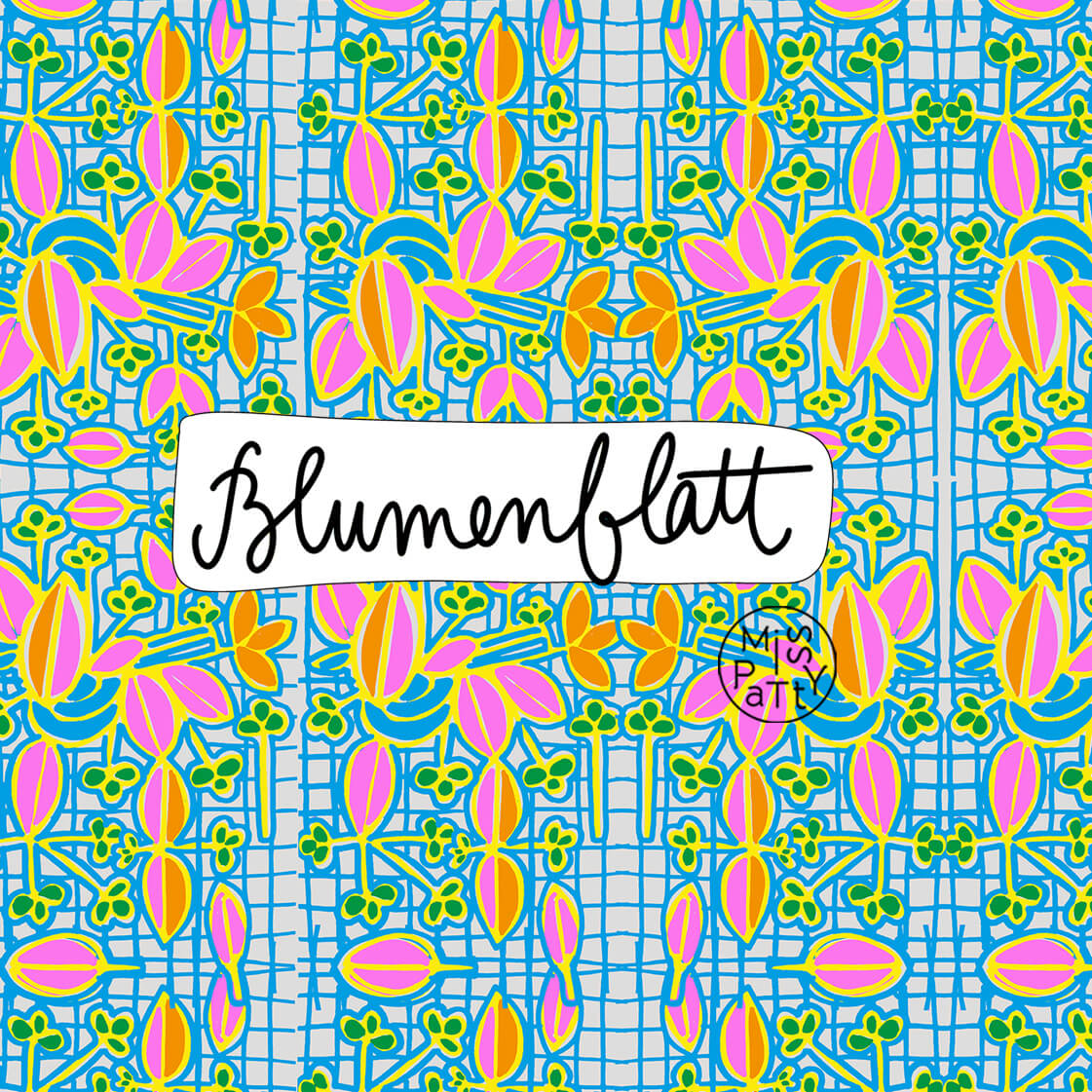 Bio Webware Stoff - Blumenblatt - MissPatty, Floral & Blumen, grün, Ornamente, blau, 100% Bio-Baumwolle Bio Webware Stoff - Blumenblatt - MissPatty, Floral & Blumen, grün, Ornamente, blau, 100% Bio-Baumwolle