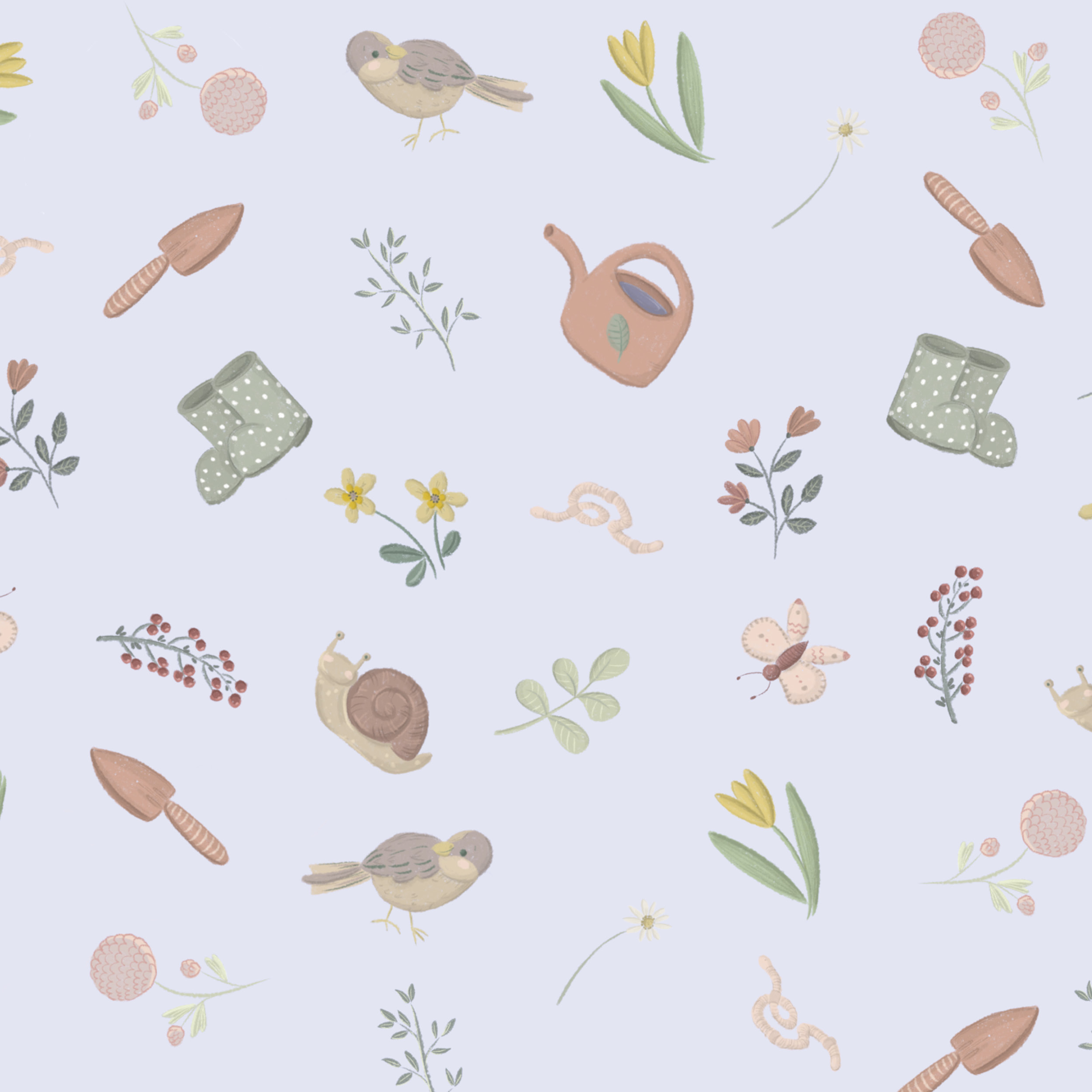 Bio Stoff  - Frühlingsgefühle flieder