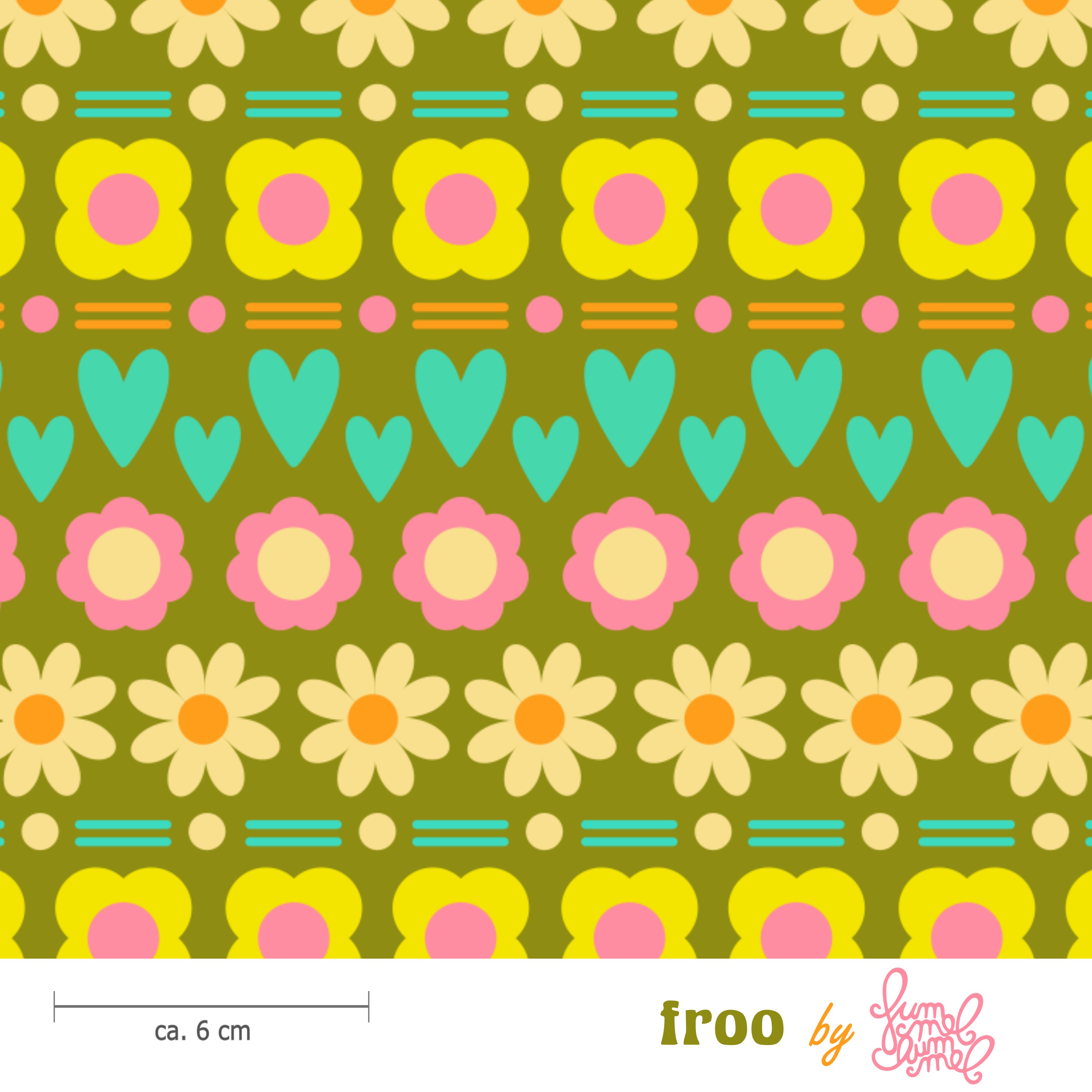 Bio Stoff - Froo Olive von Fummelhummel in grün