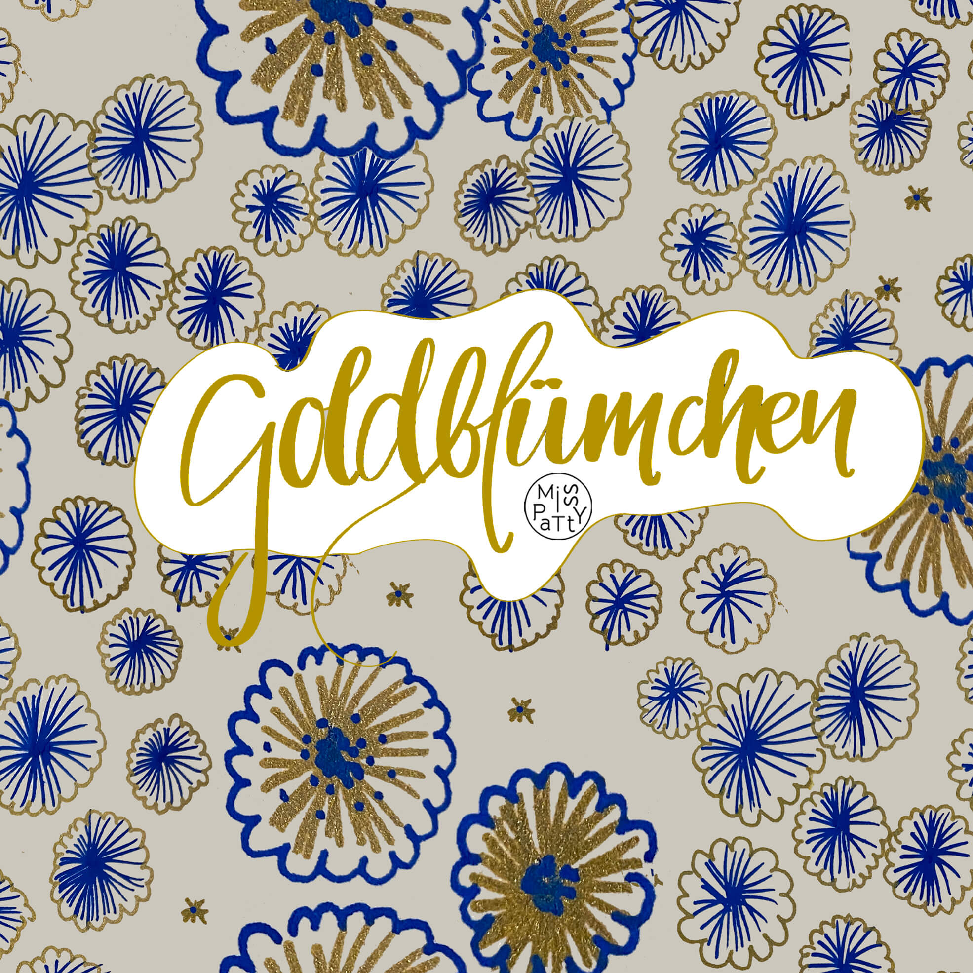 Bio Stoff  -  Goldblümchen