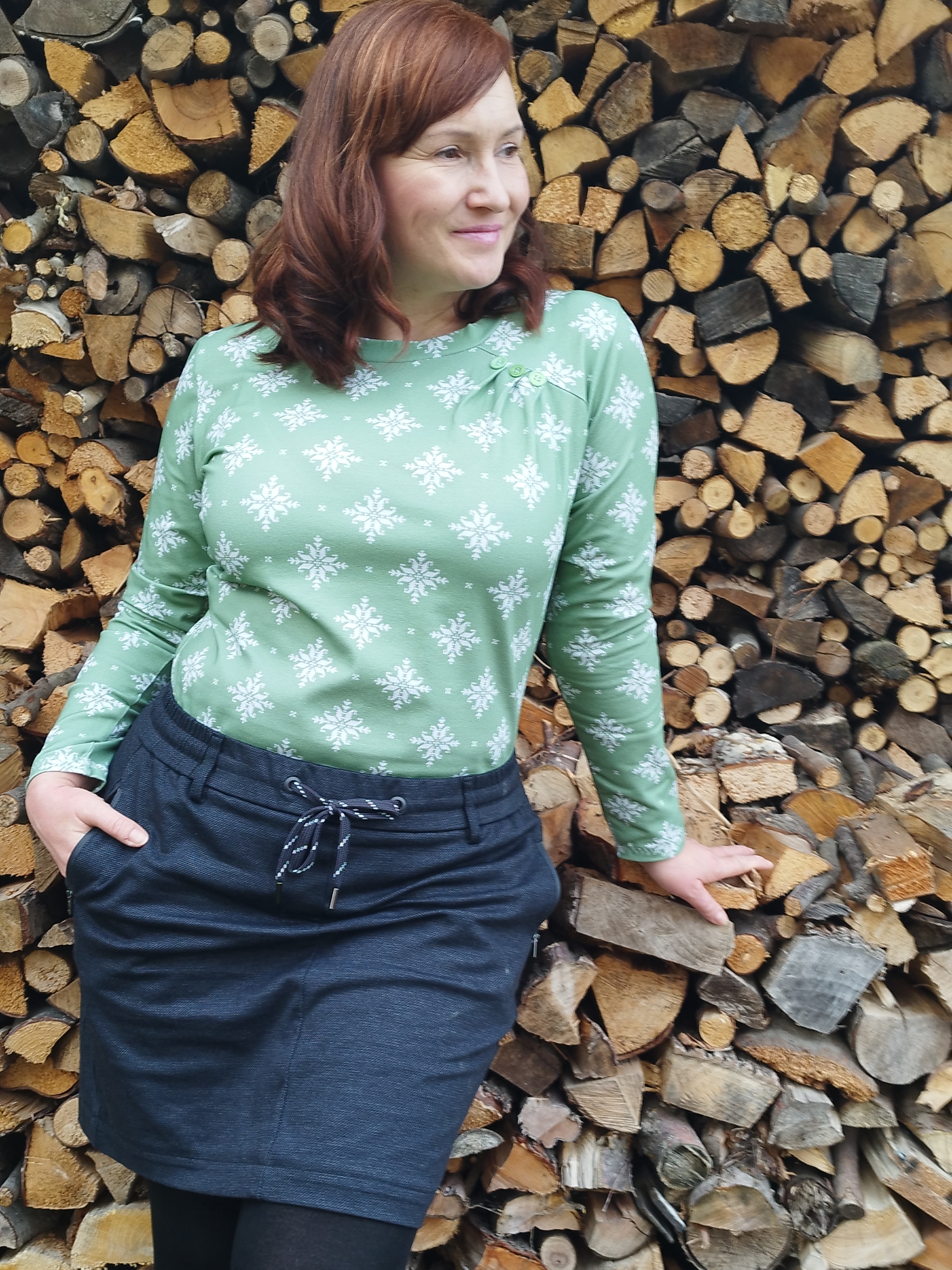 Bio Fabric - Kreuzstich light brown