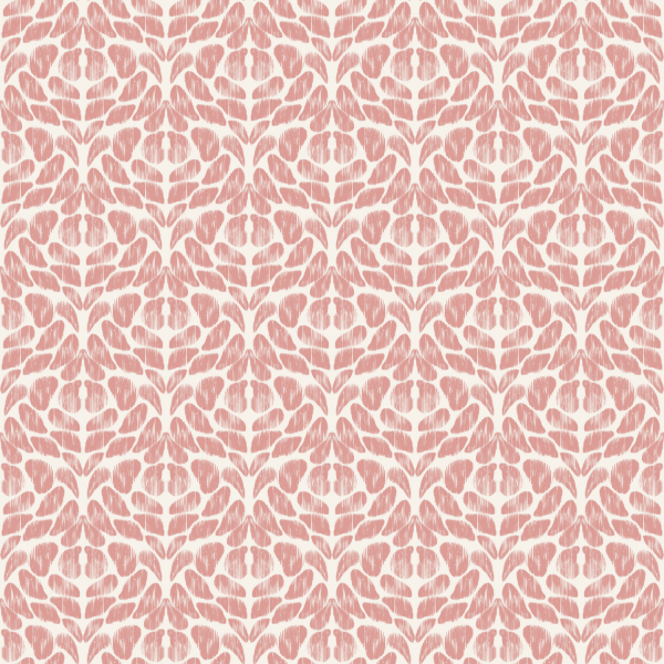 Organic fabric - Riffblüte coral