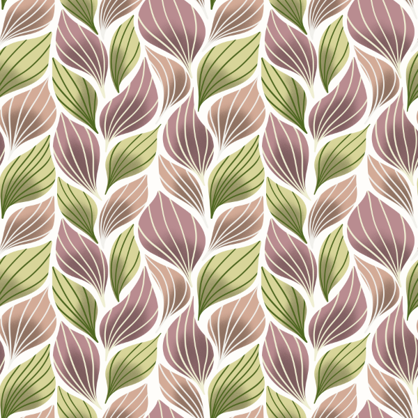 Bio Stoff  - Blätter Rankenzopf rosa