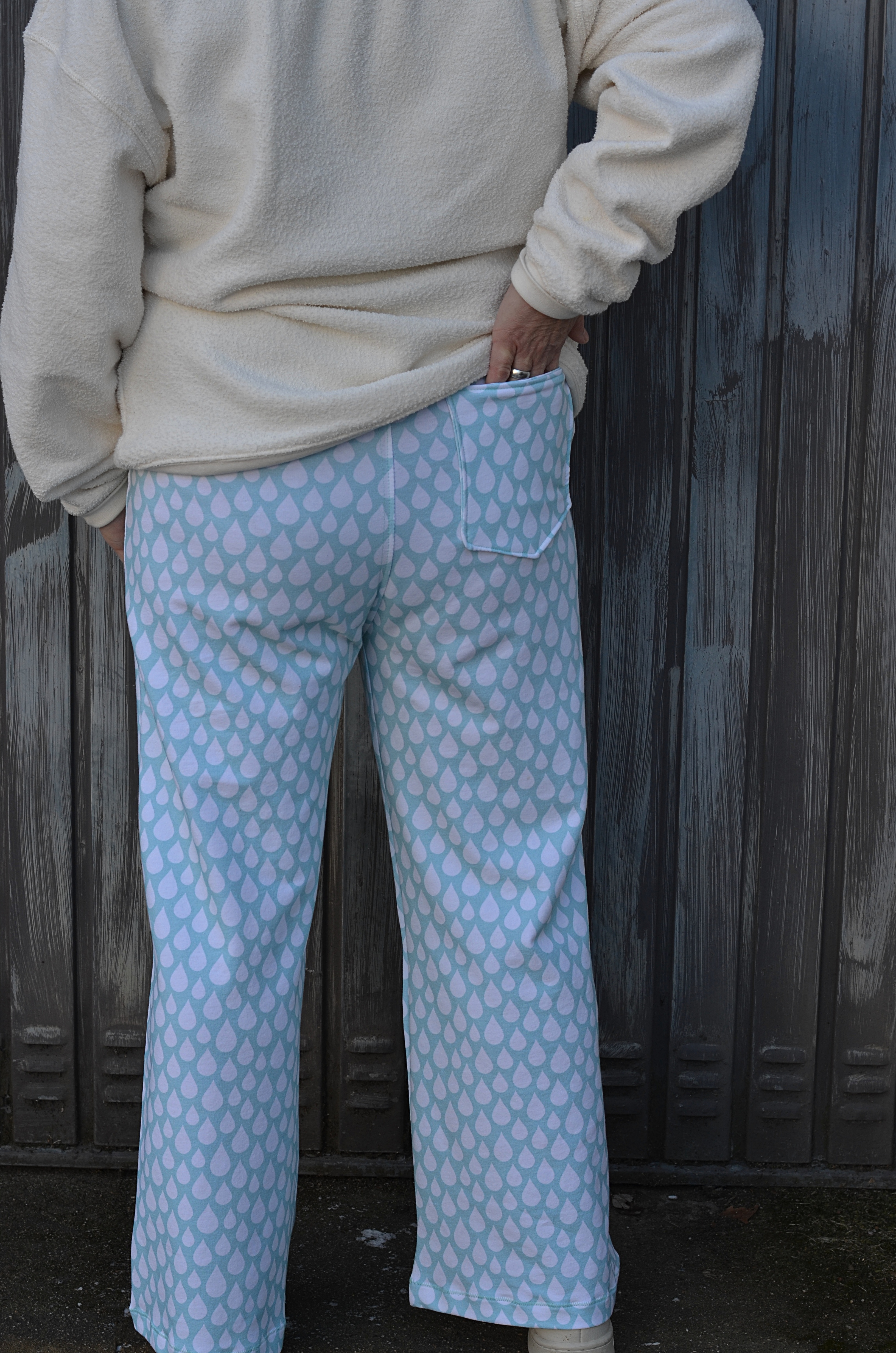  Bio Stoff - Wassertropfen mintgrün